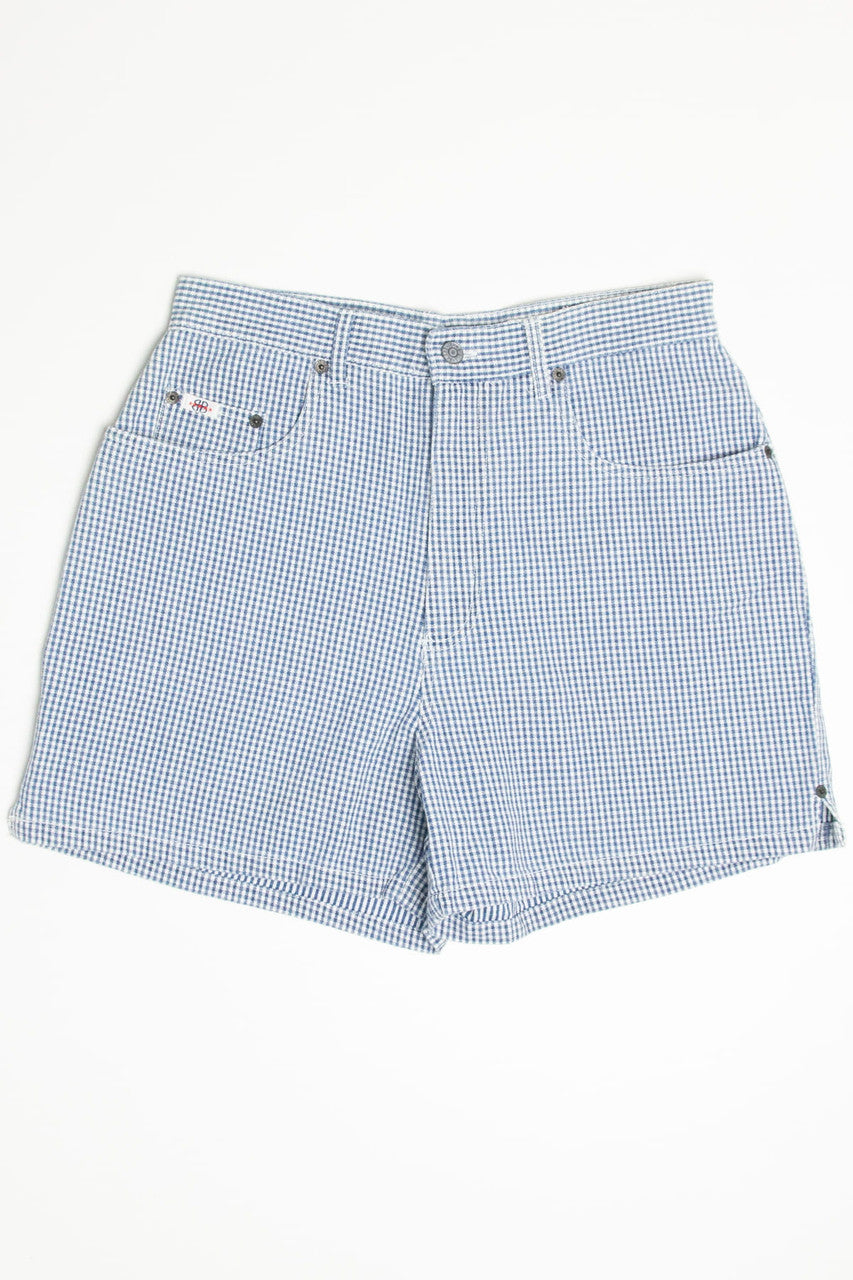 Blue Gingham Bill Blass Shorts (sz. 12)