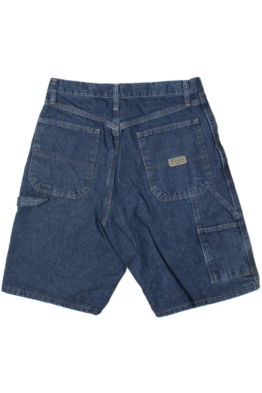 Dark Wash Denim Wrangler Carpenter Shorts