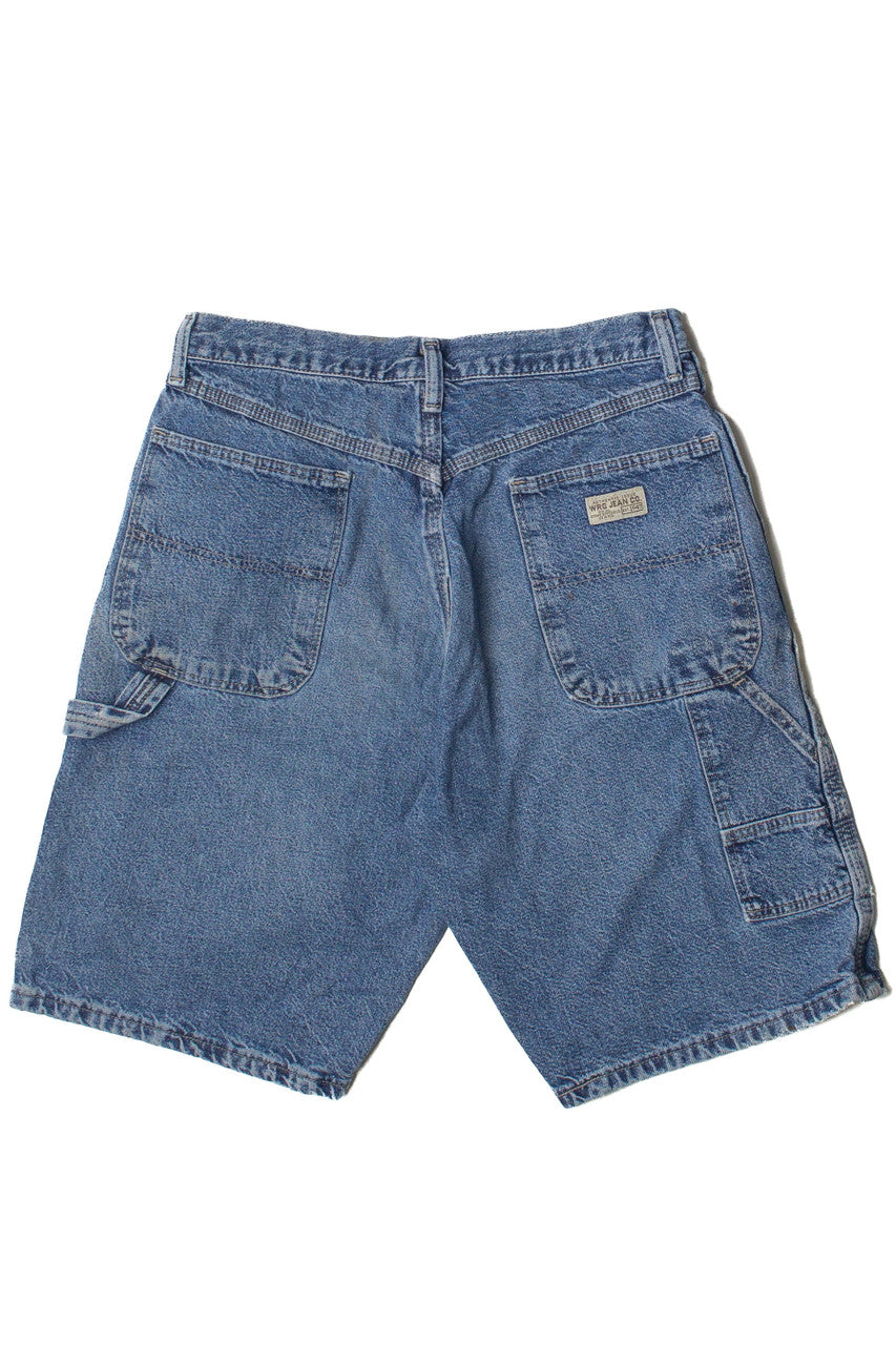 Medium Wash Denim Wrangler Carpenter Shorts