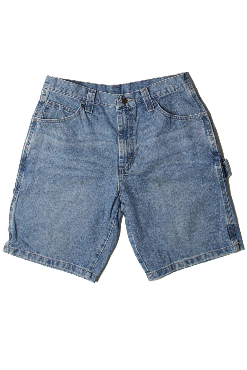 Light Wash Denim Wrangler Carpenter Shorts