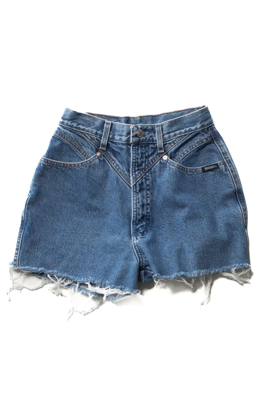 Vintage Rockies Cut Off Denim Shorts (sz. 8)