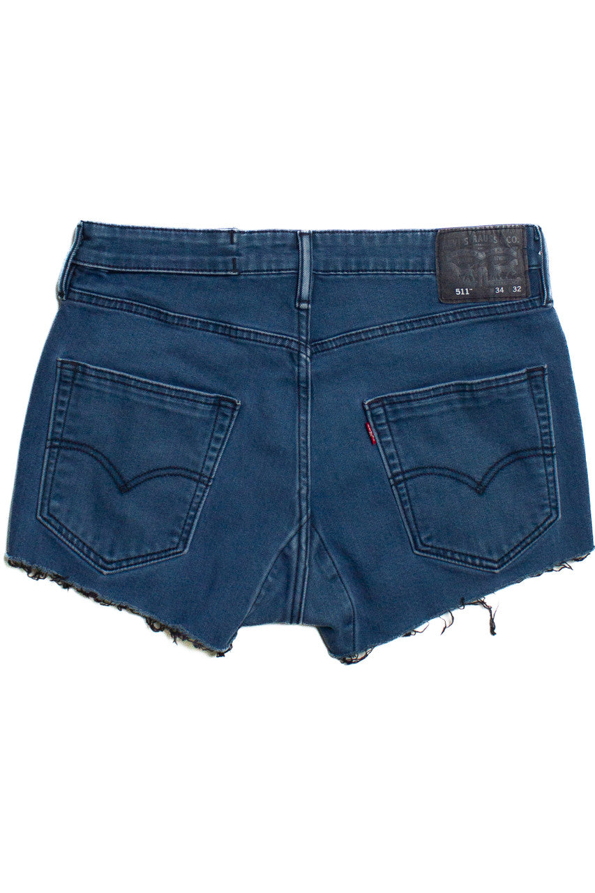 Levi's 511 Overdyed Cut Off Denim Shorts