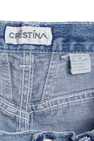 Vintage High Waisted Denim Cut Off Shorts (1980s)