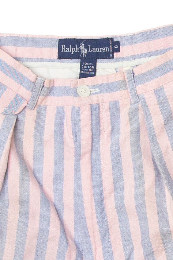 Vintage Ralph Lauren Pinstriped Polo Shorts