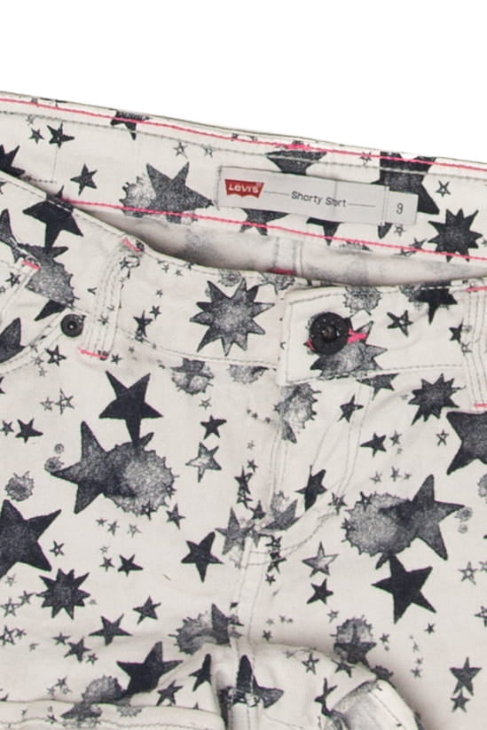 Vintage Levi's Black And White Stars Shorts
