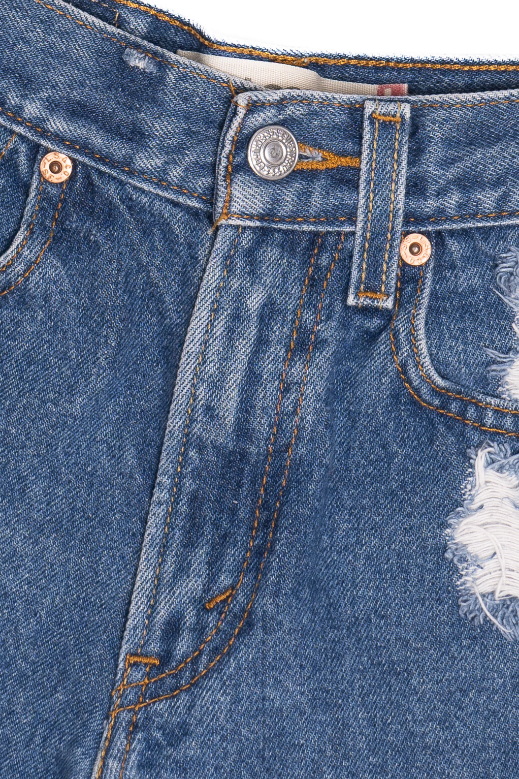 Vintage Levi's 569 Distressed Denim Short Shorts (2000s)