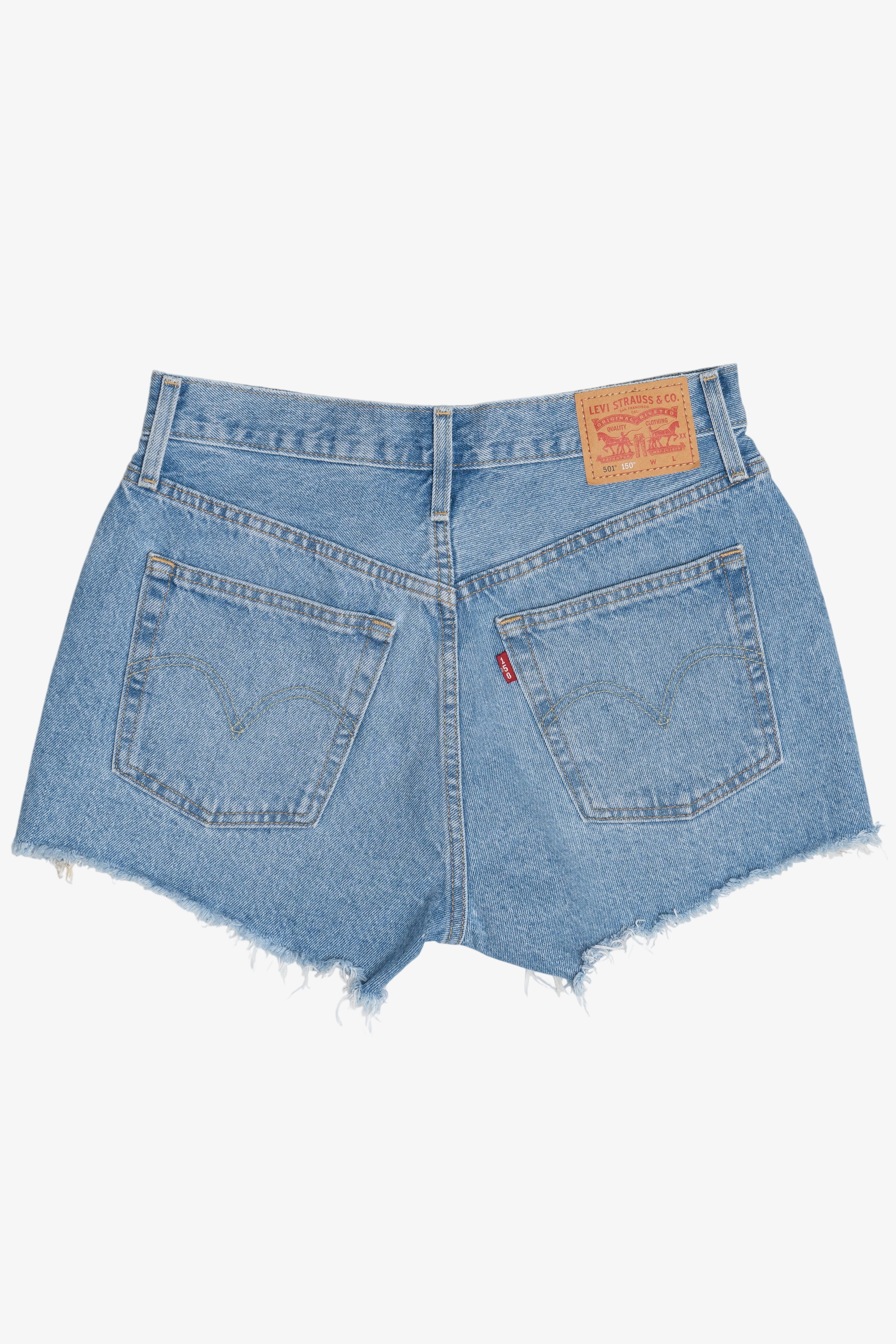 Levi's 501 150 Heart Patch Button Fly Denim Shorts (2020s)