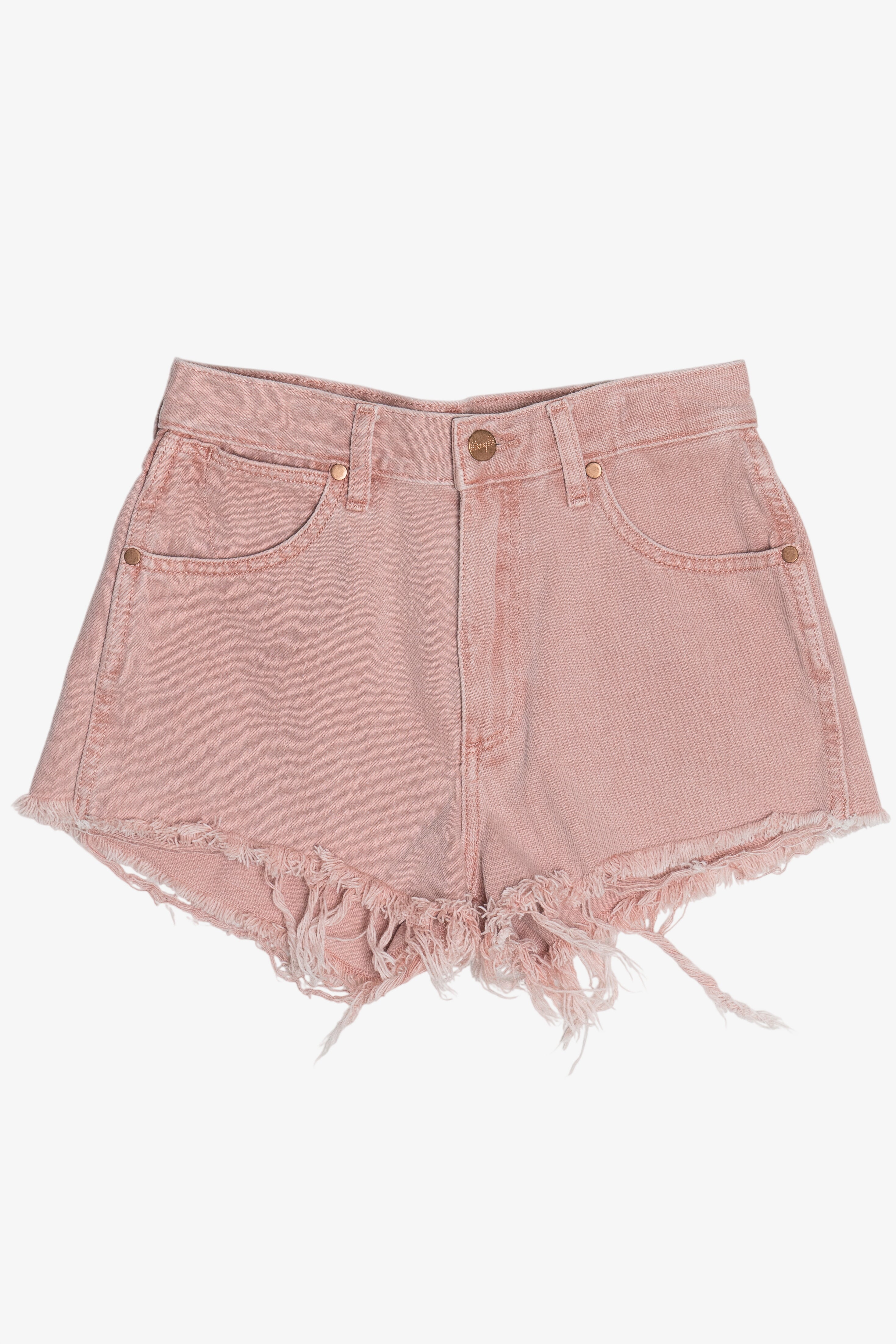 Wrangler Pink Earth Wash Festival Denim Shorts (2020s)
