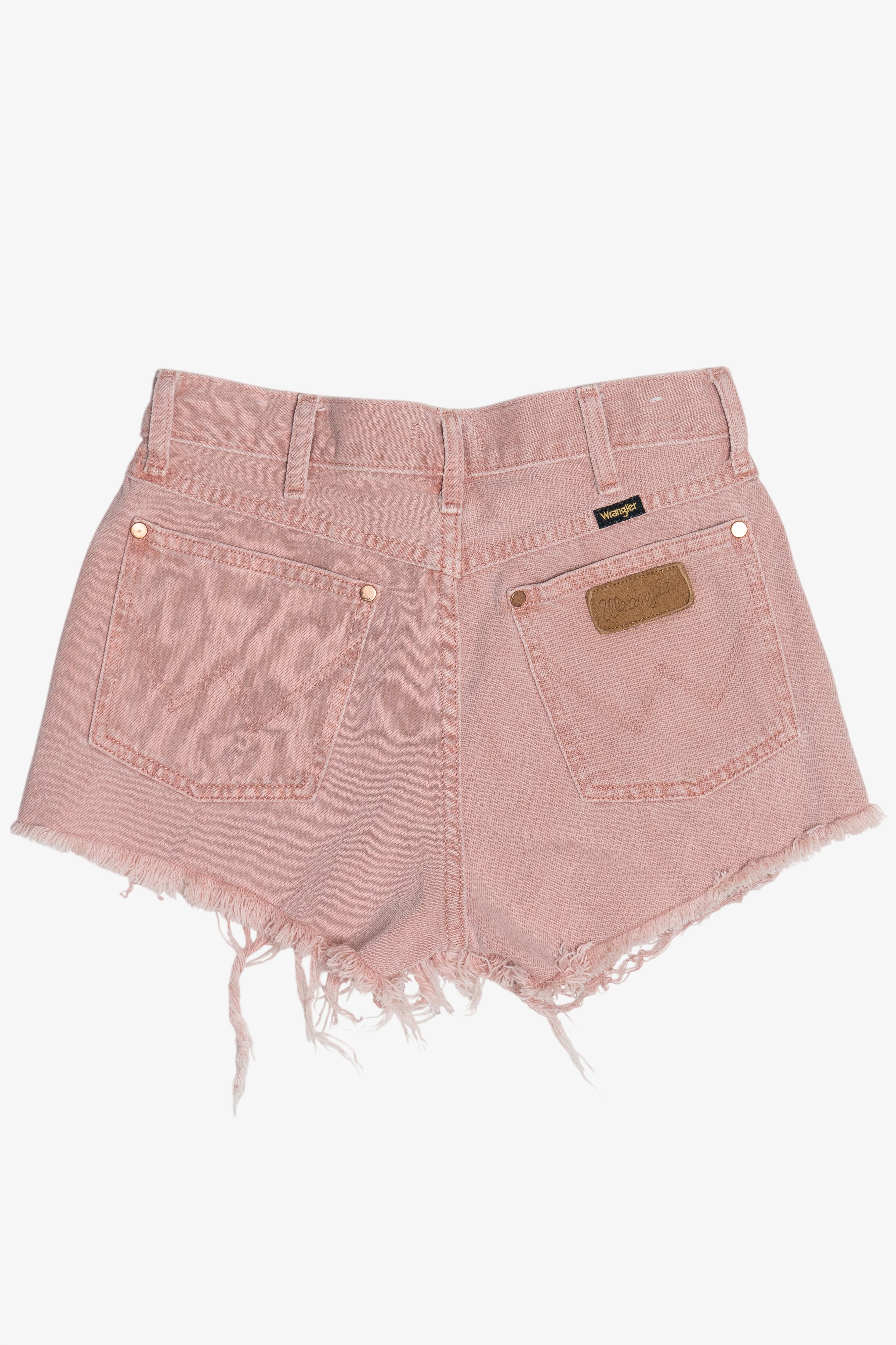 Wrangler Pink Earth Wash Festival Denim Shorts (2020s)