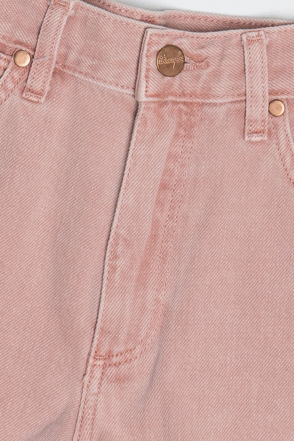 Wrangler Pink Earth Wash Festival Denim Shorts (2020s)