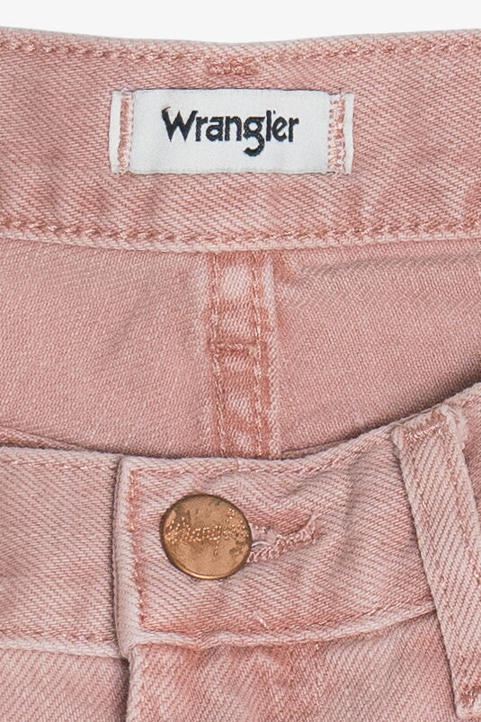 Wrangler Pink Earth Wash Festival Denim Shorts (2020s)