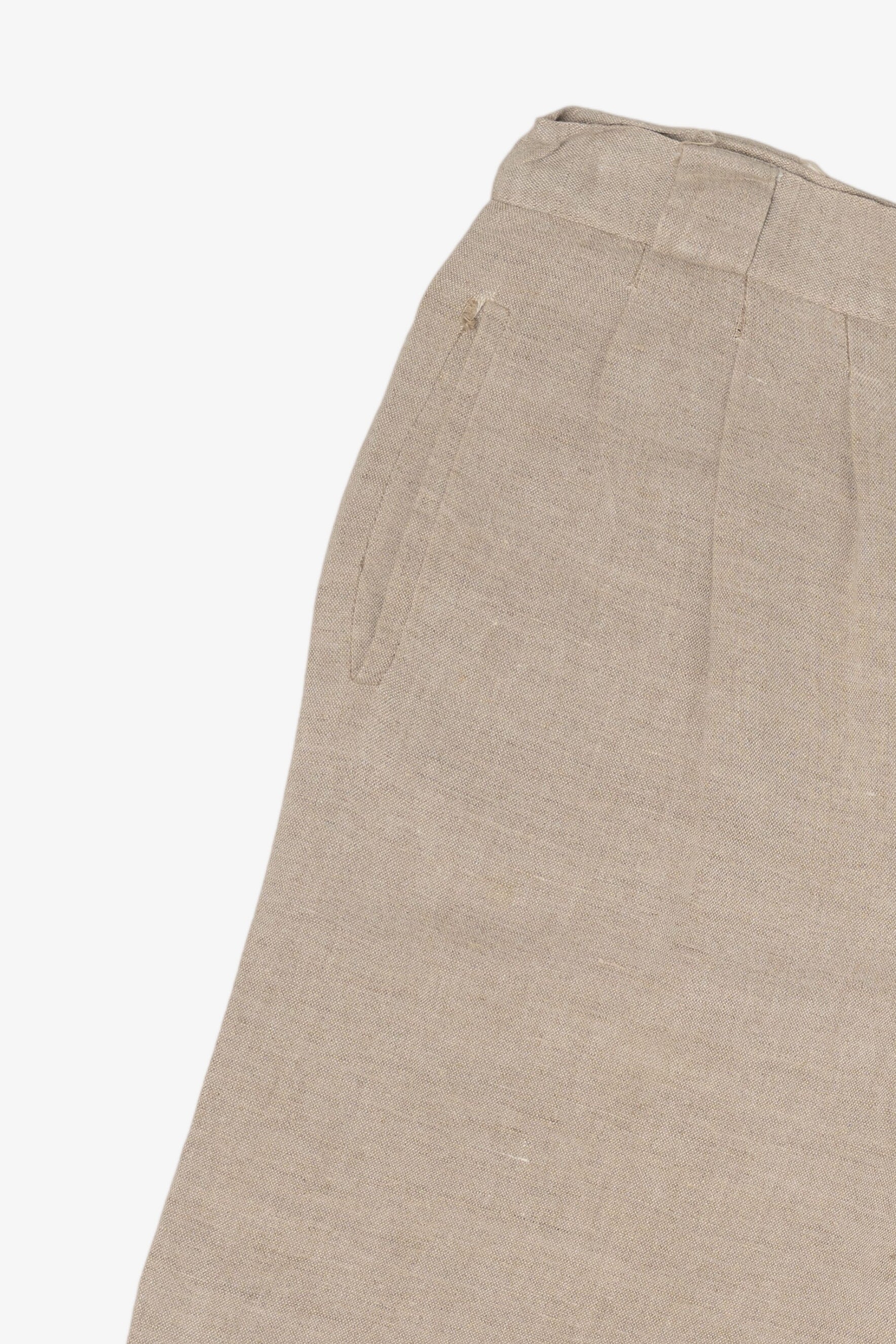 Vintage Collectible Gold Beige High Waisted Wide Leg Shorts (1980s)