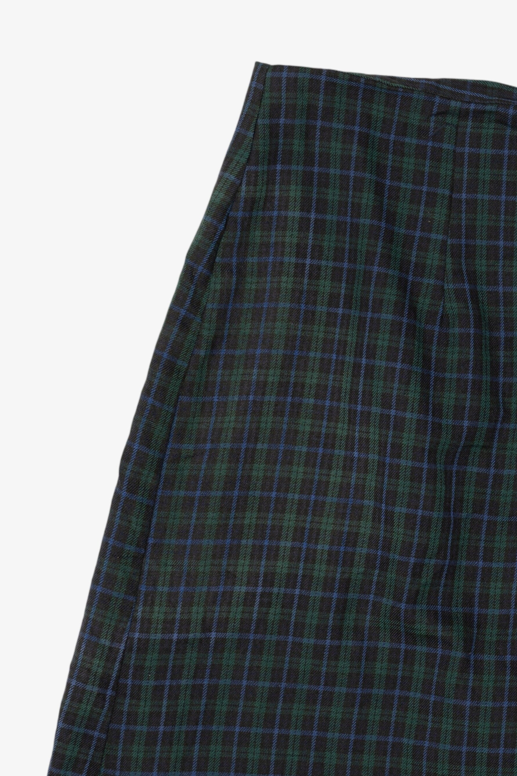Vintage Navy Blue Plaid First Option Mini Skort (1990s)