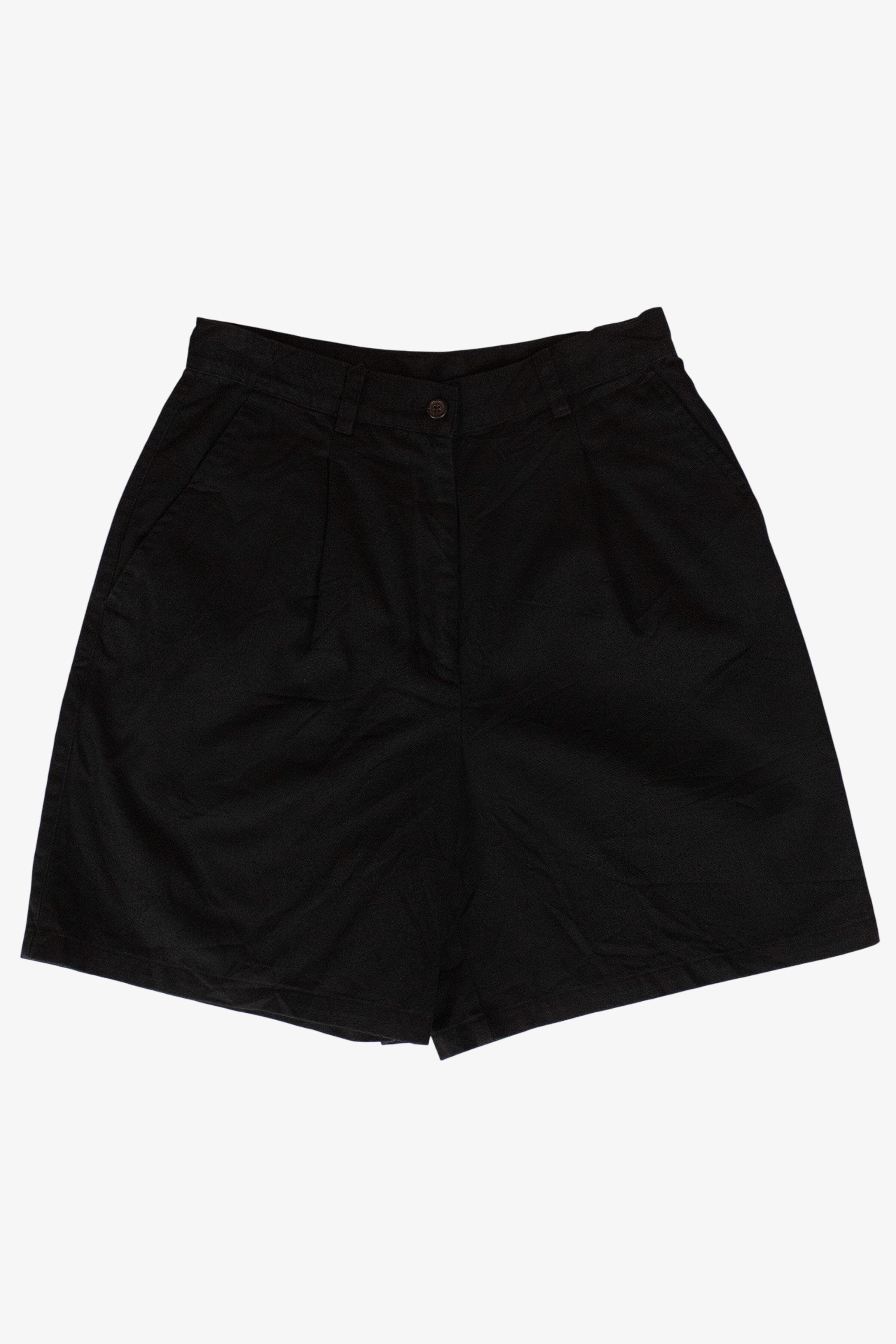 Vintage Black Ralph Lauren Pleated Shorts (1990s)