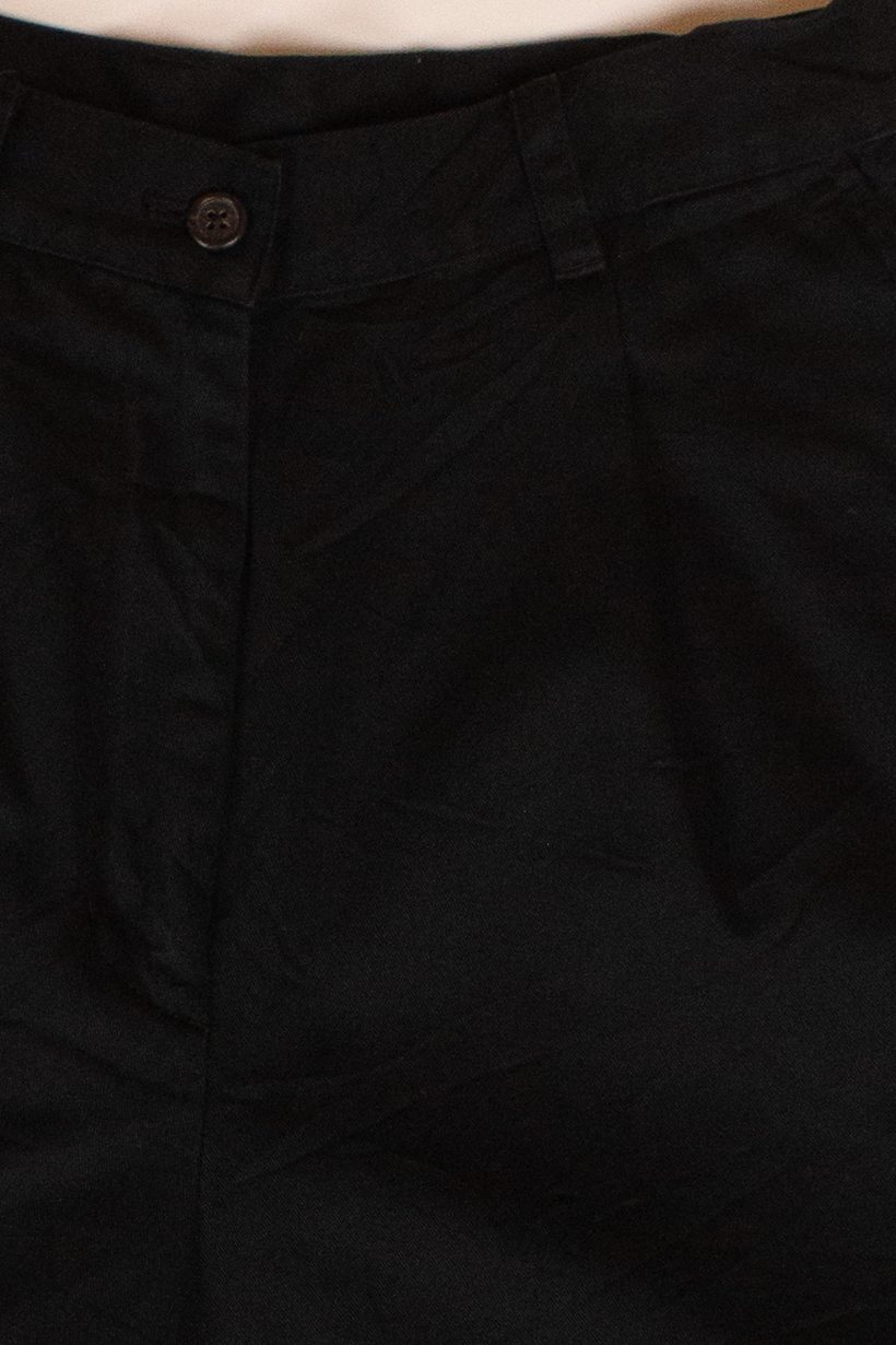 Vintage Black Ralph Lauren Pleated Shorts (1990s)