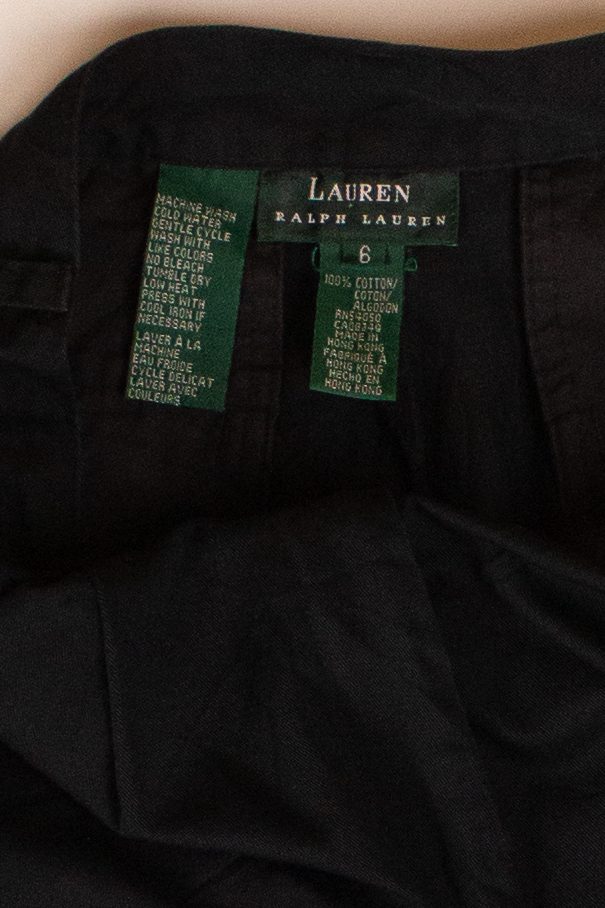 Vintage Black Ralph Lauren Pleated Shorts (1990s)