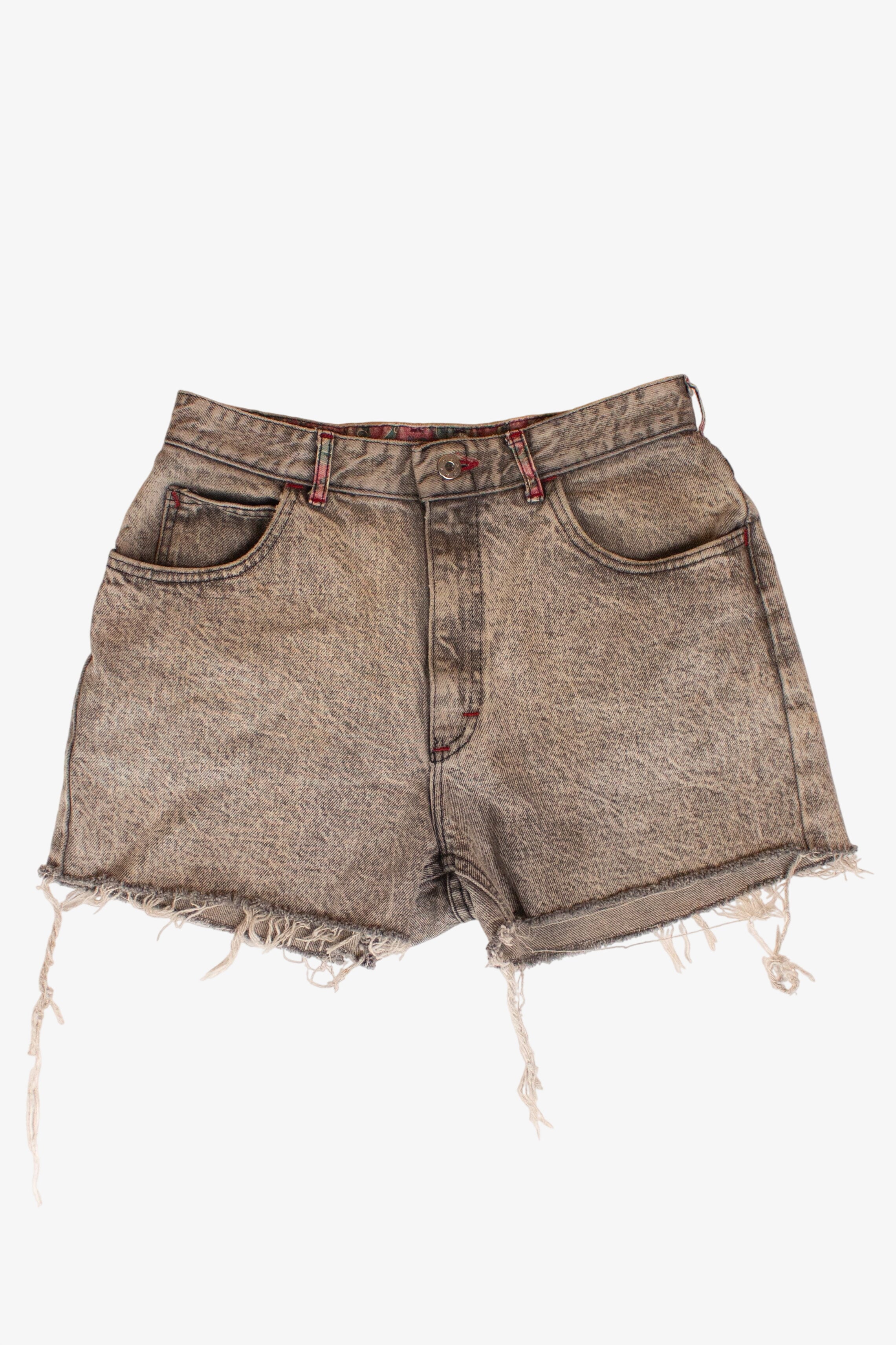 Vintage Lee Paisley Detail Denim Cutoff Shorts (1990s)