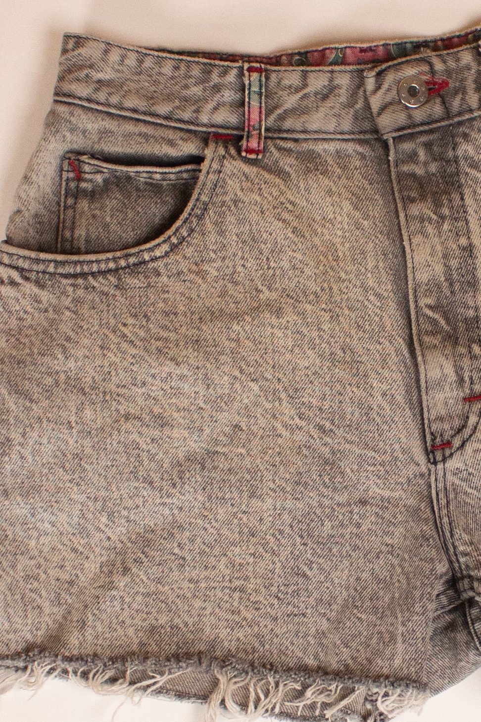 Vintage Lee Paisley Detail Denim Cutoff Shorts (1990s)