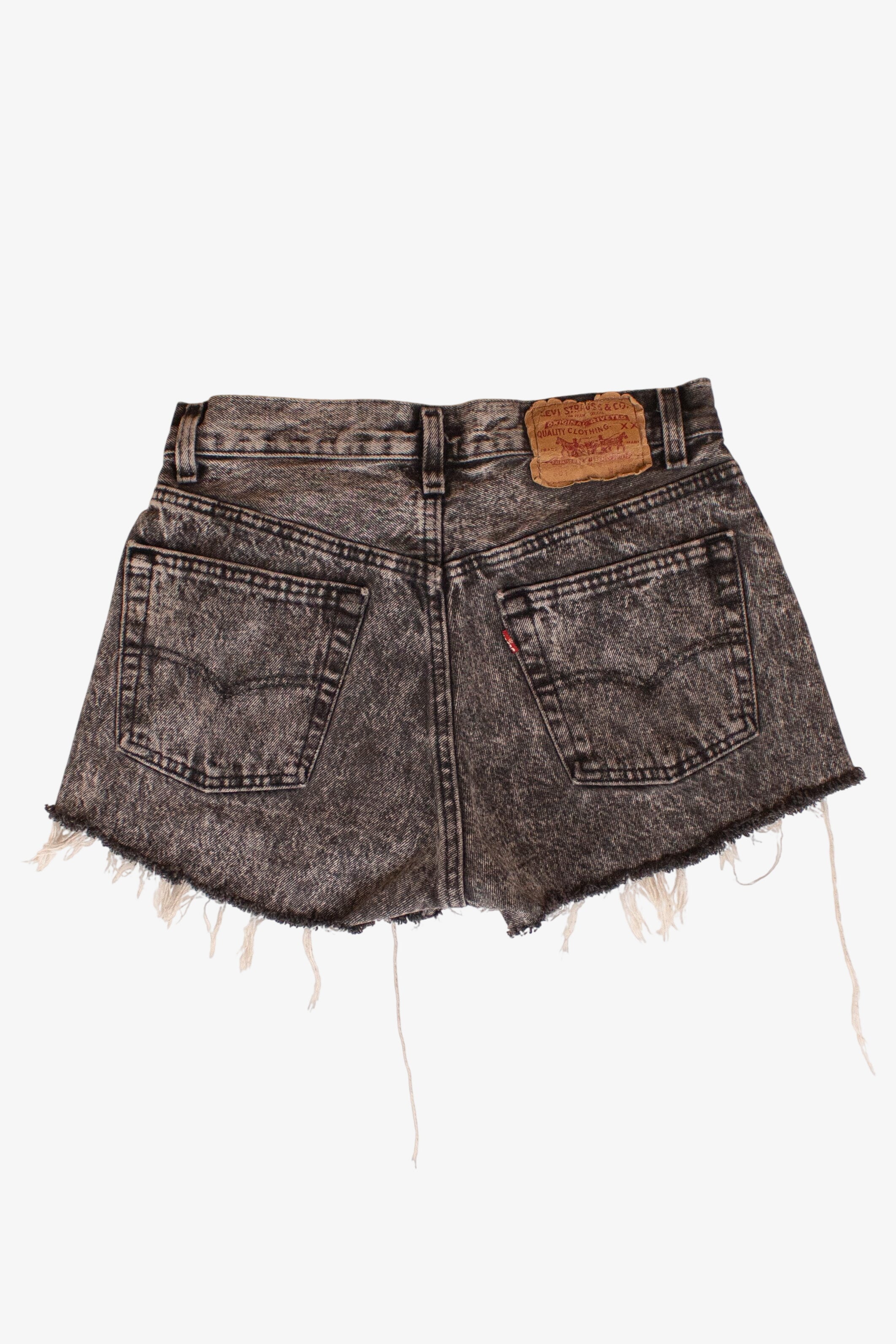 Vintage Gray Levi's Cutoff Denim Shorts (1990s)