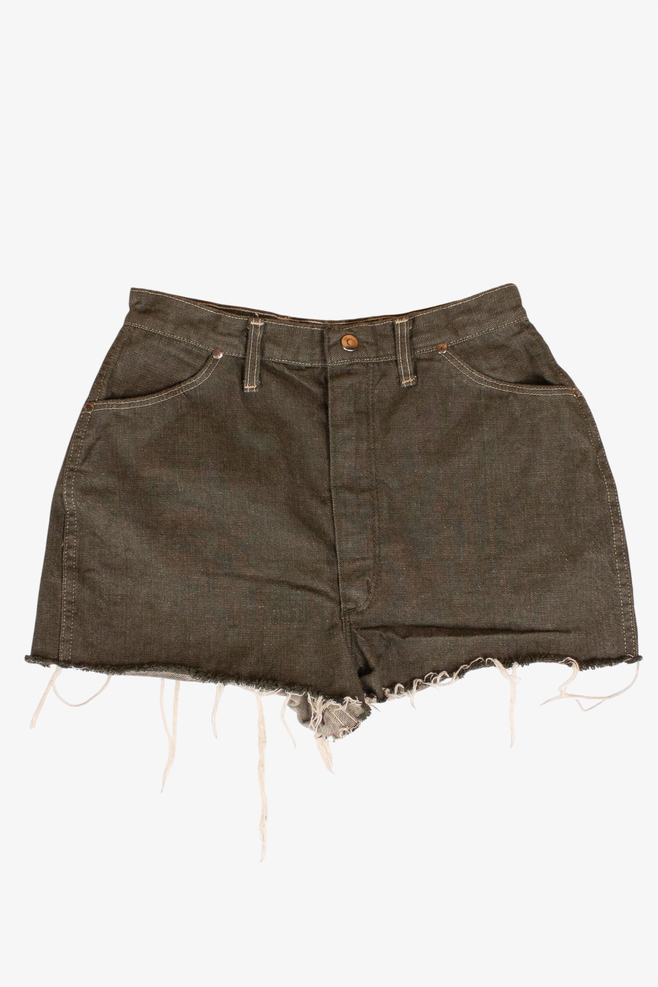 Vintage Misses Wrangler Cutoff Denim Shorts (1970s)