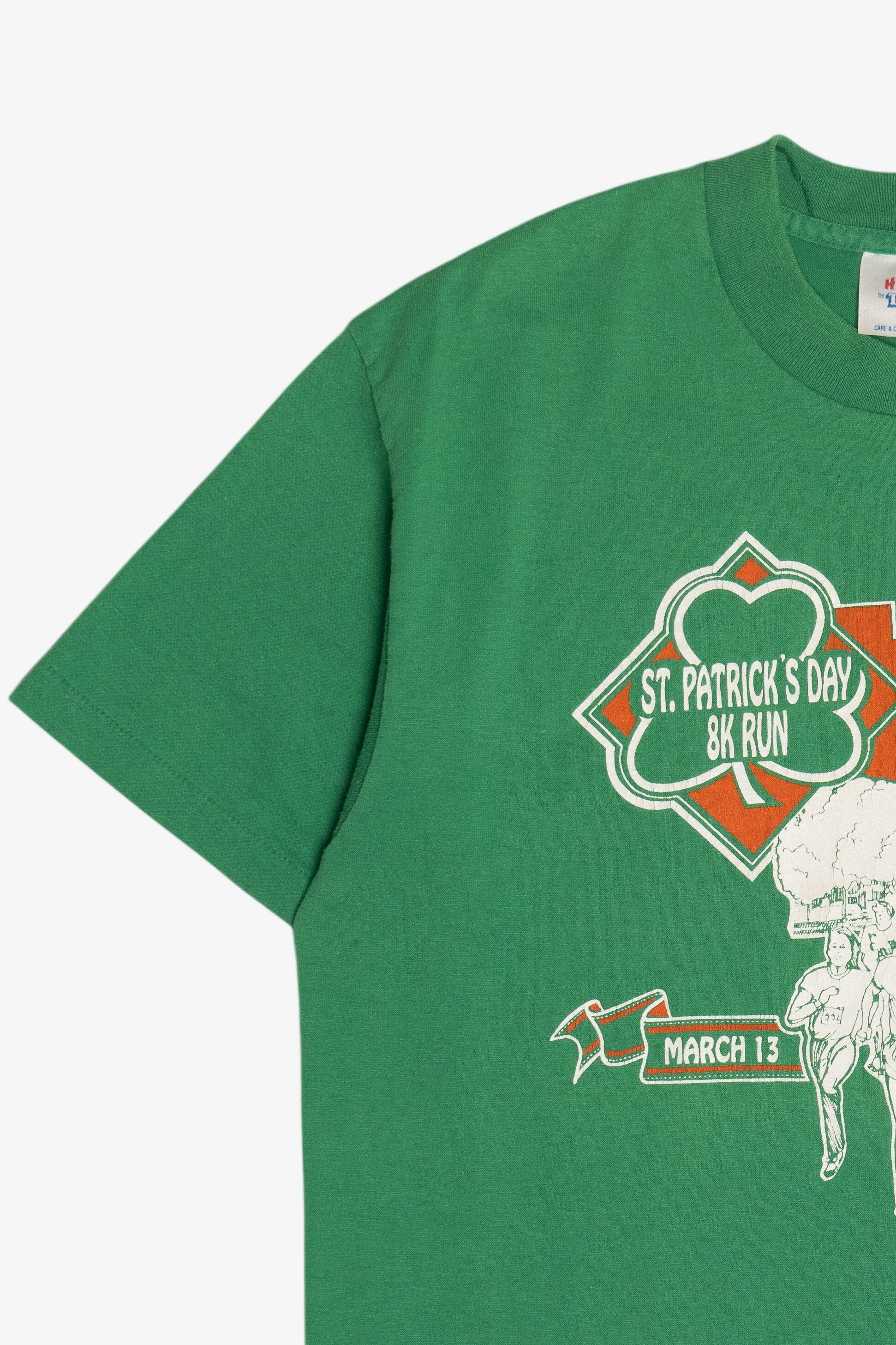 Vintage 1988 "St. Patrick's Day 8K Run" Single Stitch T-Shirt (1980s)