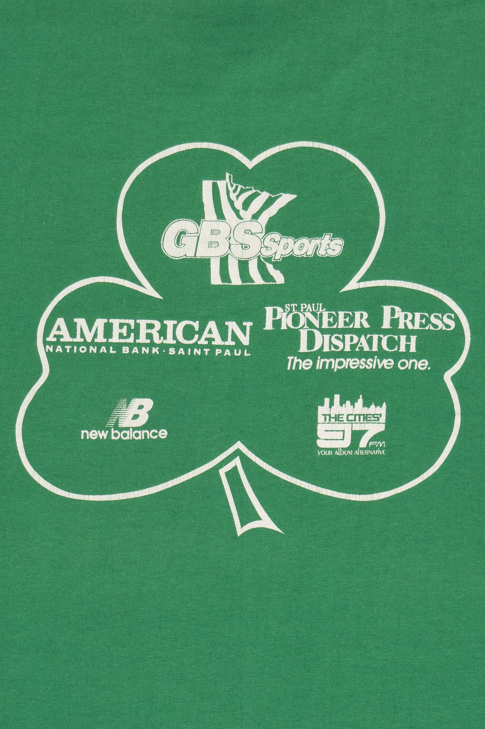 Vintage 1988 "St. Patrick's Day 8K Run" Single Stitch T-Shirt (1980s)