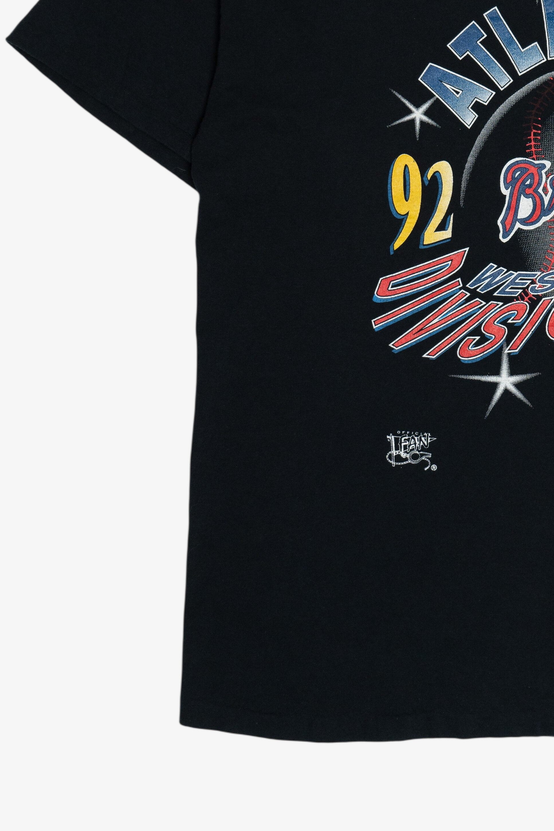 Vintage Atlanta Braves 1992 Back 2 Division Champs T-Shirt (1990s)