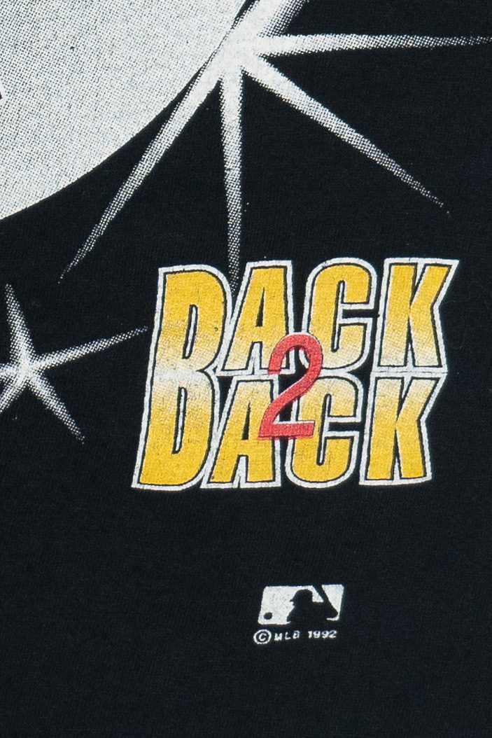 Vintage Atlanta Braves 1992 Back 2 Division Champs T-Shirt (1990s)