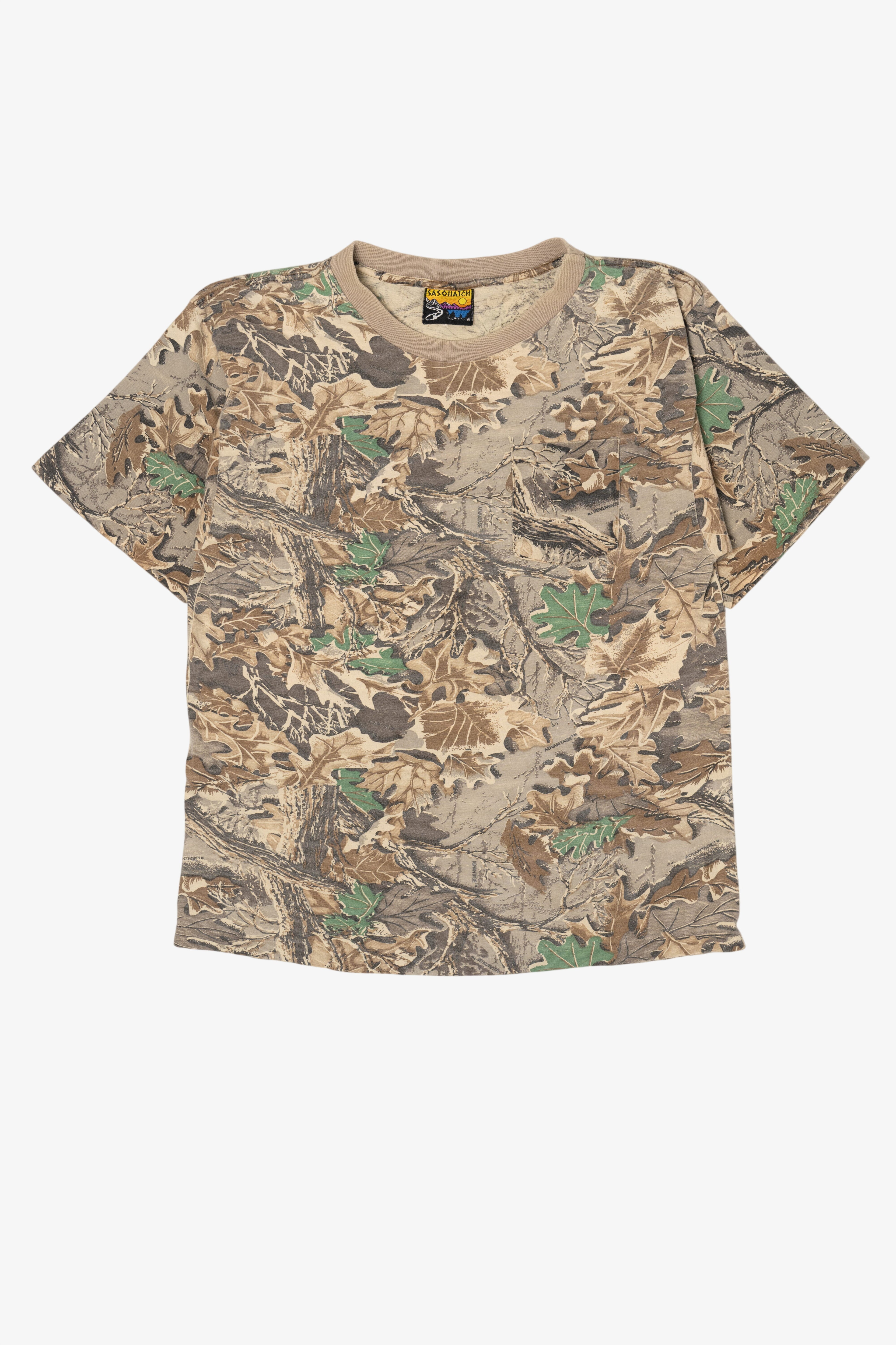Vintage Sasquatch Camouflage T-Shirt (1990s)