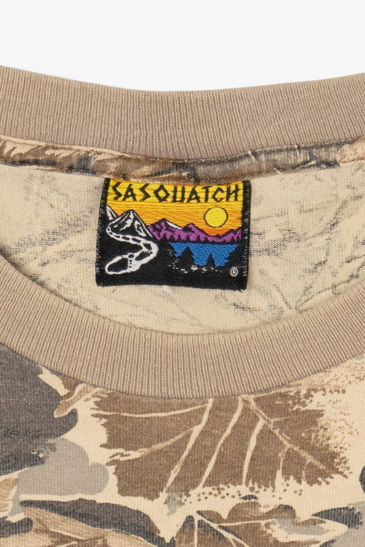 Vintage Sasquatch Camouflage T-Shirt (1990s)