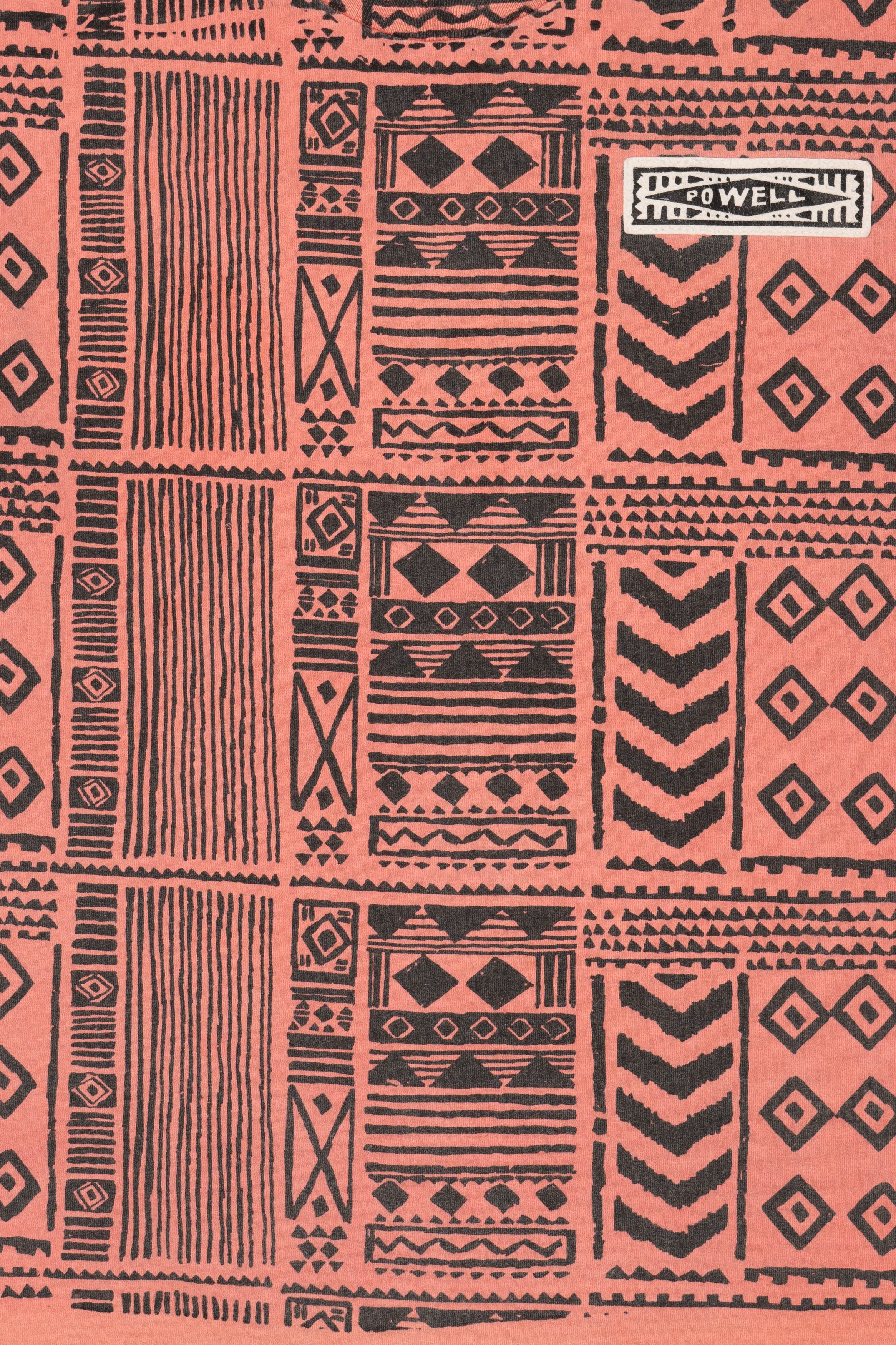 Vintage Salmon All Over Print Pattern T-Shirt (1990s)