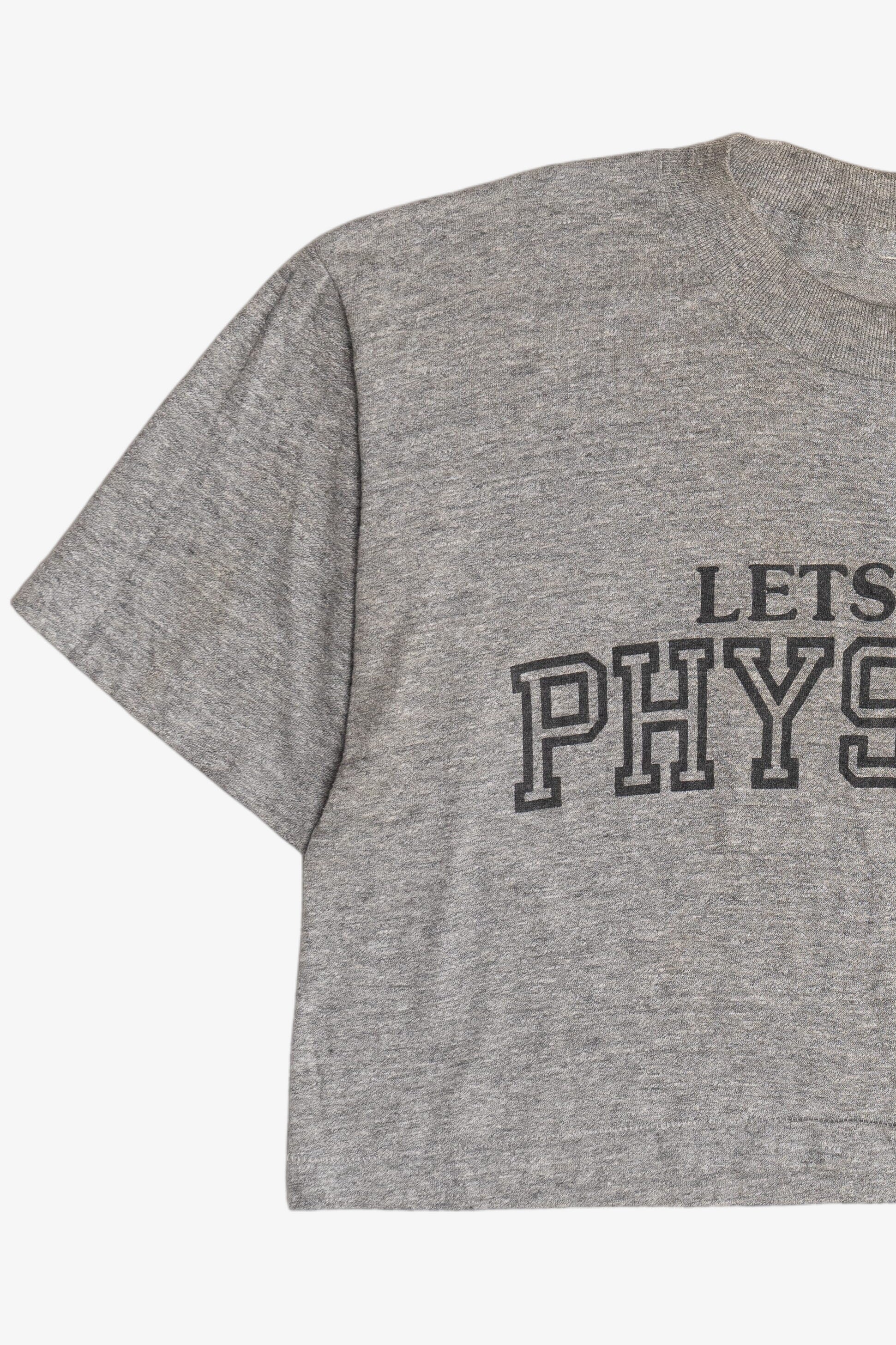 Vintage "Let's Get Physical" Crop Top T-Shirt (1990s)