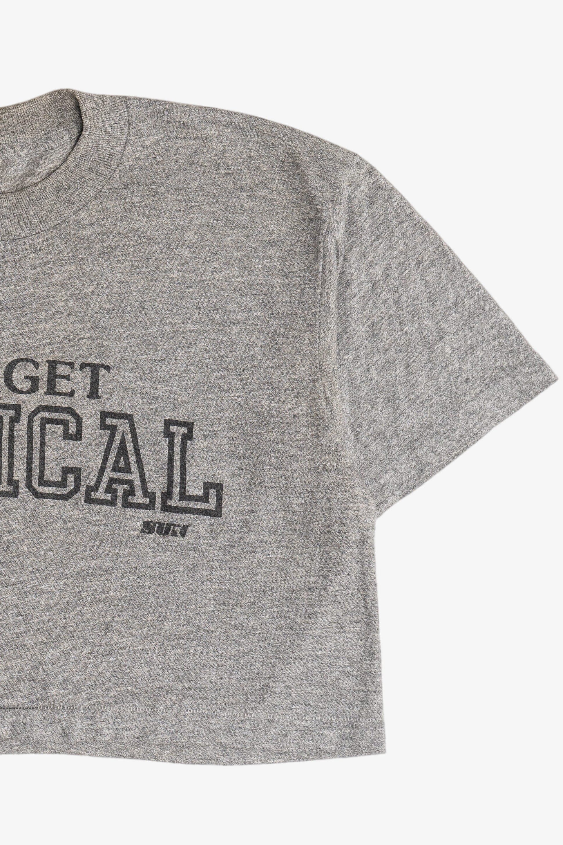 Vintage "Let's Get Physical" Crop Top T-Shirt (1990s)