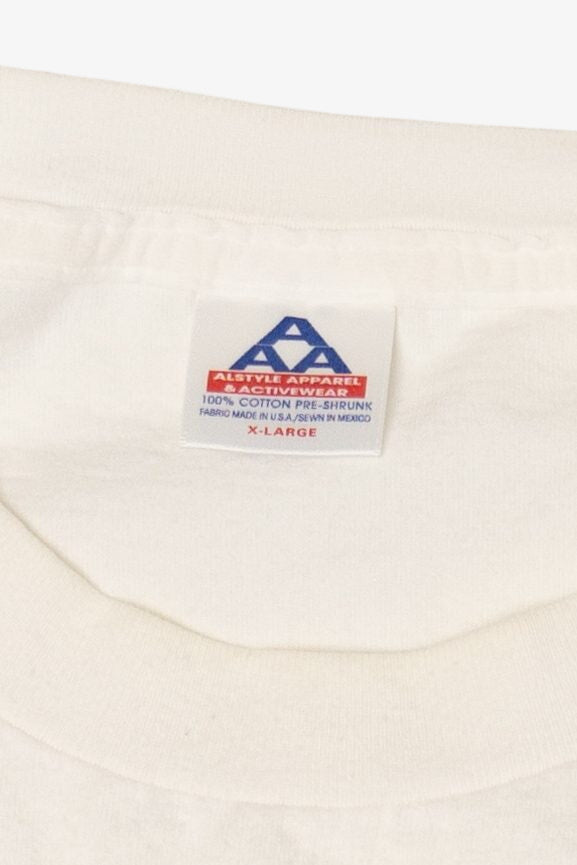 Vintage Train Railroad Crossing Single Stitch T-Shirt (1990s)