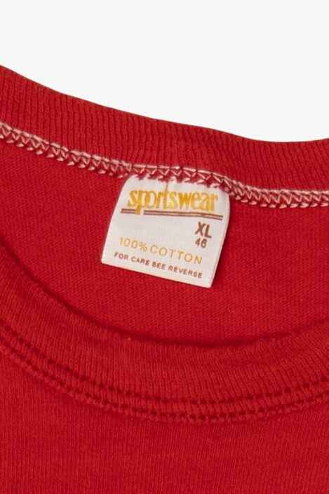 Vintage Red "Body By Scandinavian" Sportswear T-Shirt (1970s)