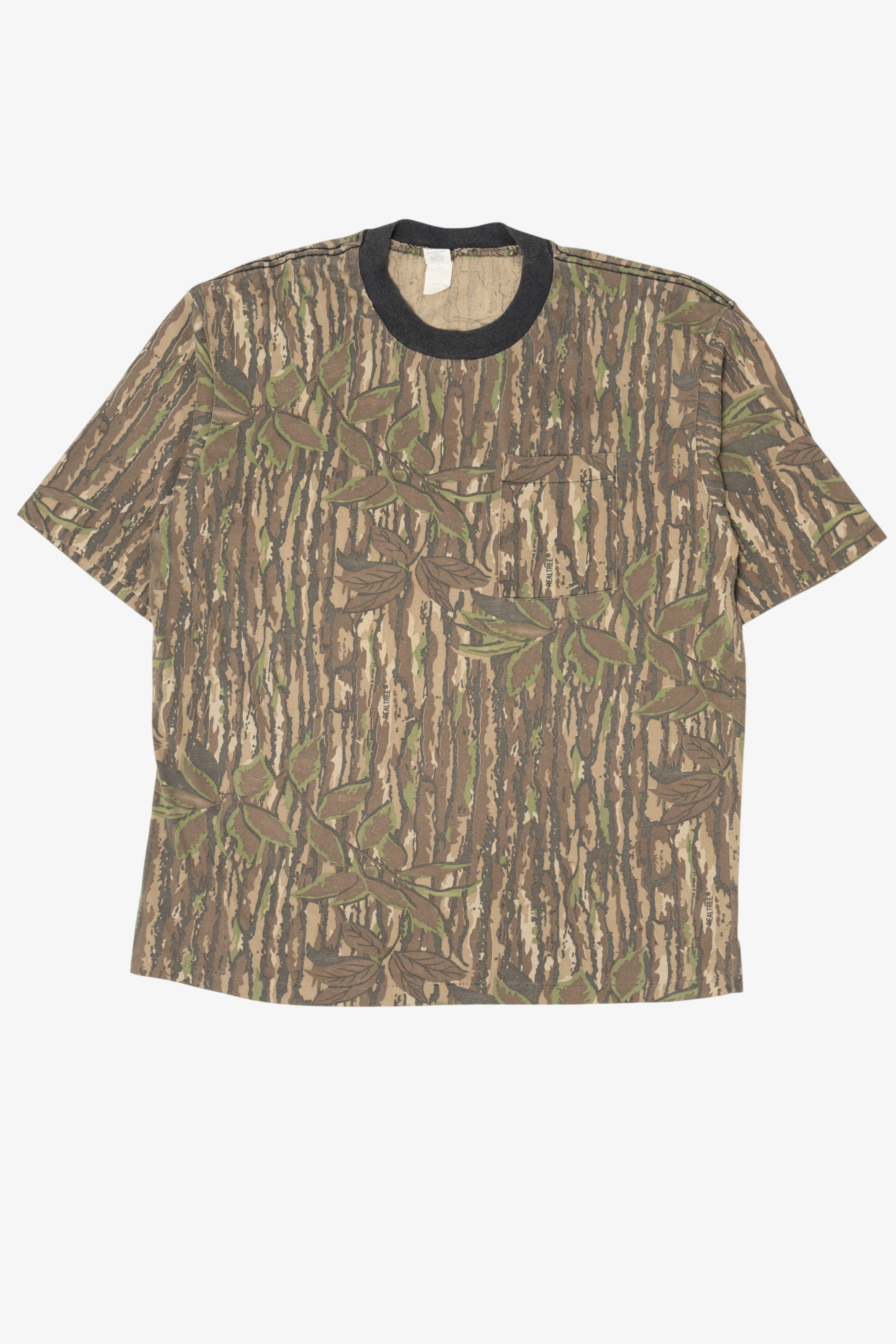 Vintage Camouflage Realtree Pocket Single Stitch T-Shirt (1990s)