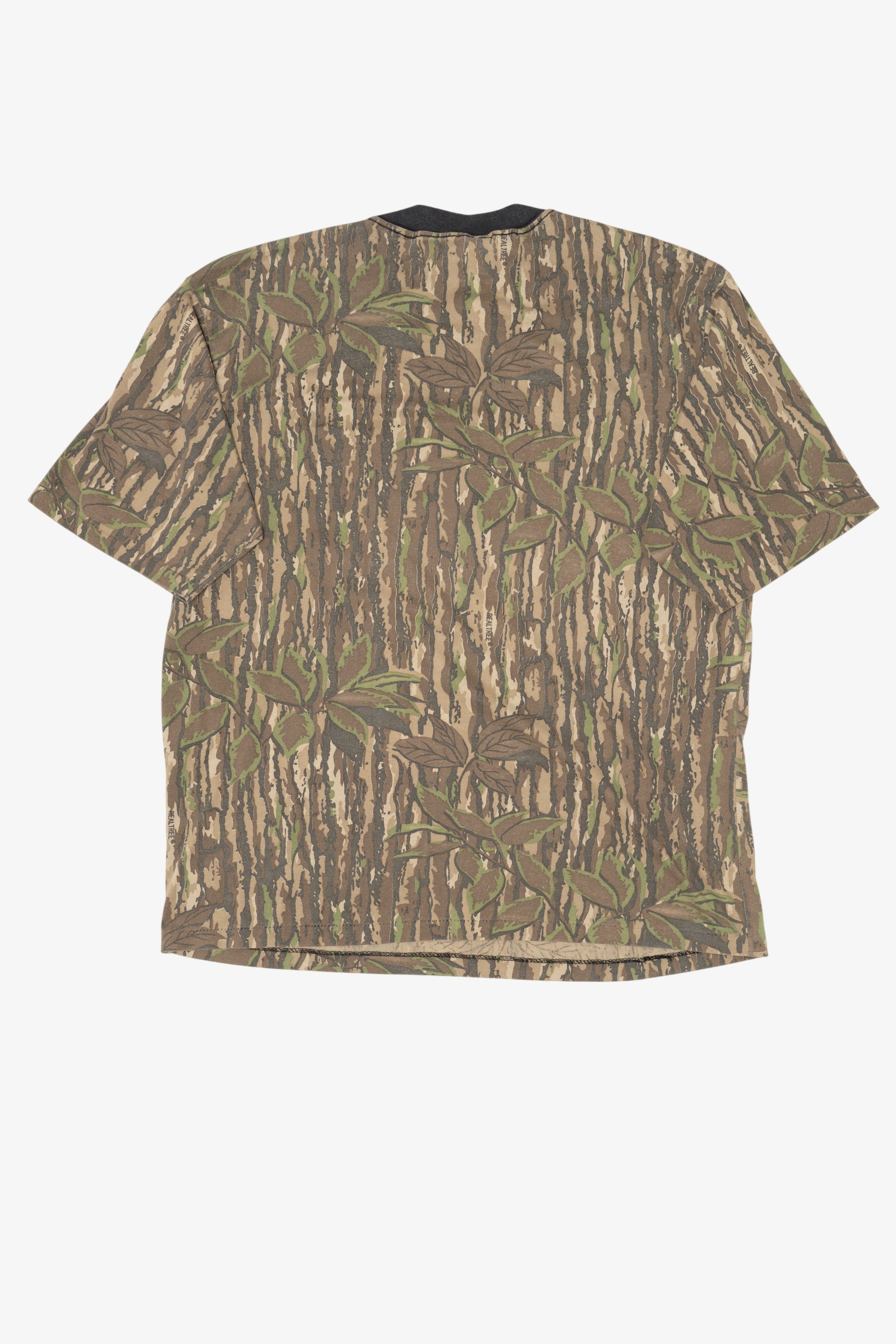 Vintage Camouflage Realtree Pocket Single Stitch T-Shirt (1990s)