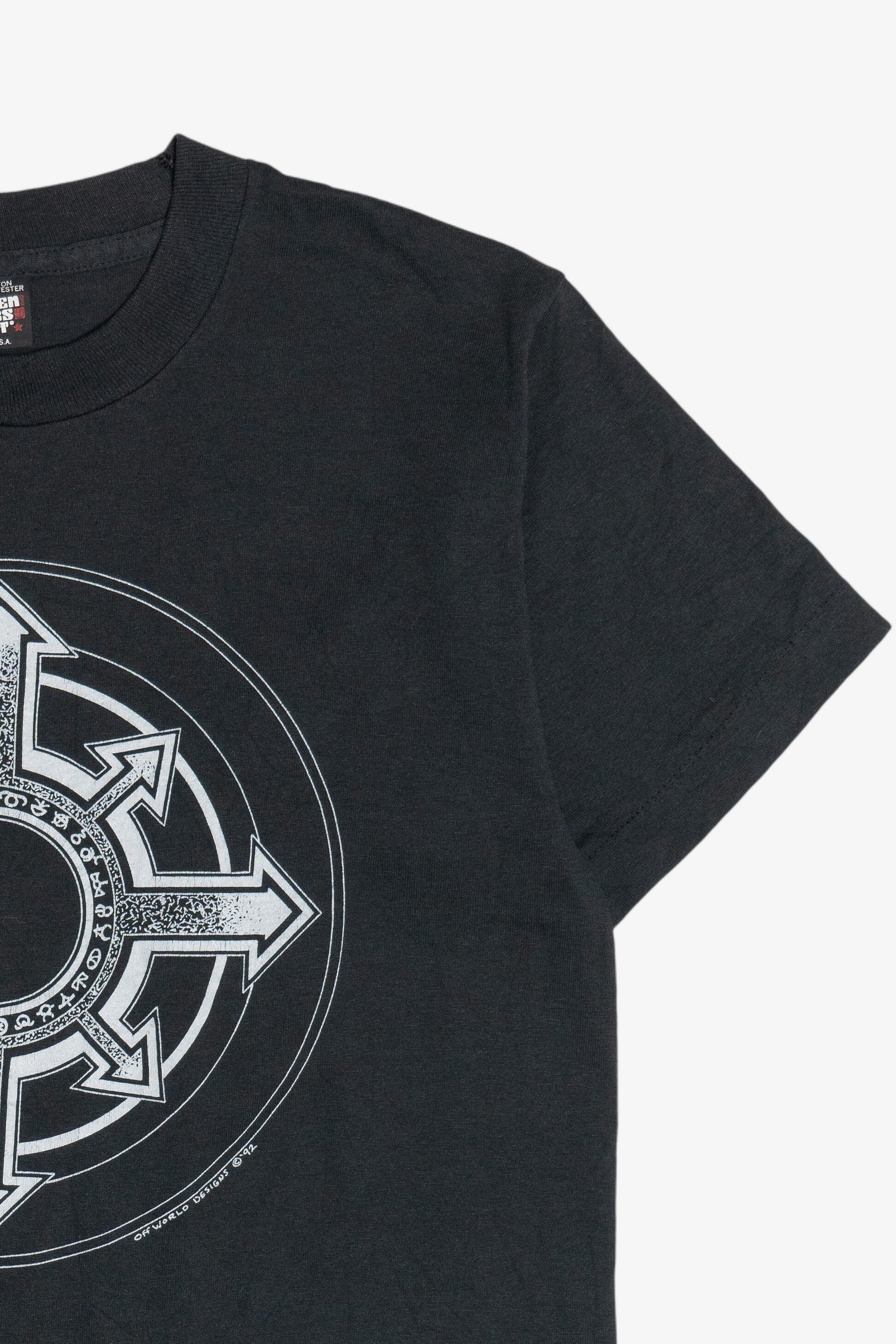 Vintage Chaos Rune Symbol Off World Designs T-Shirt (1990s)