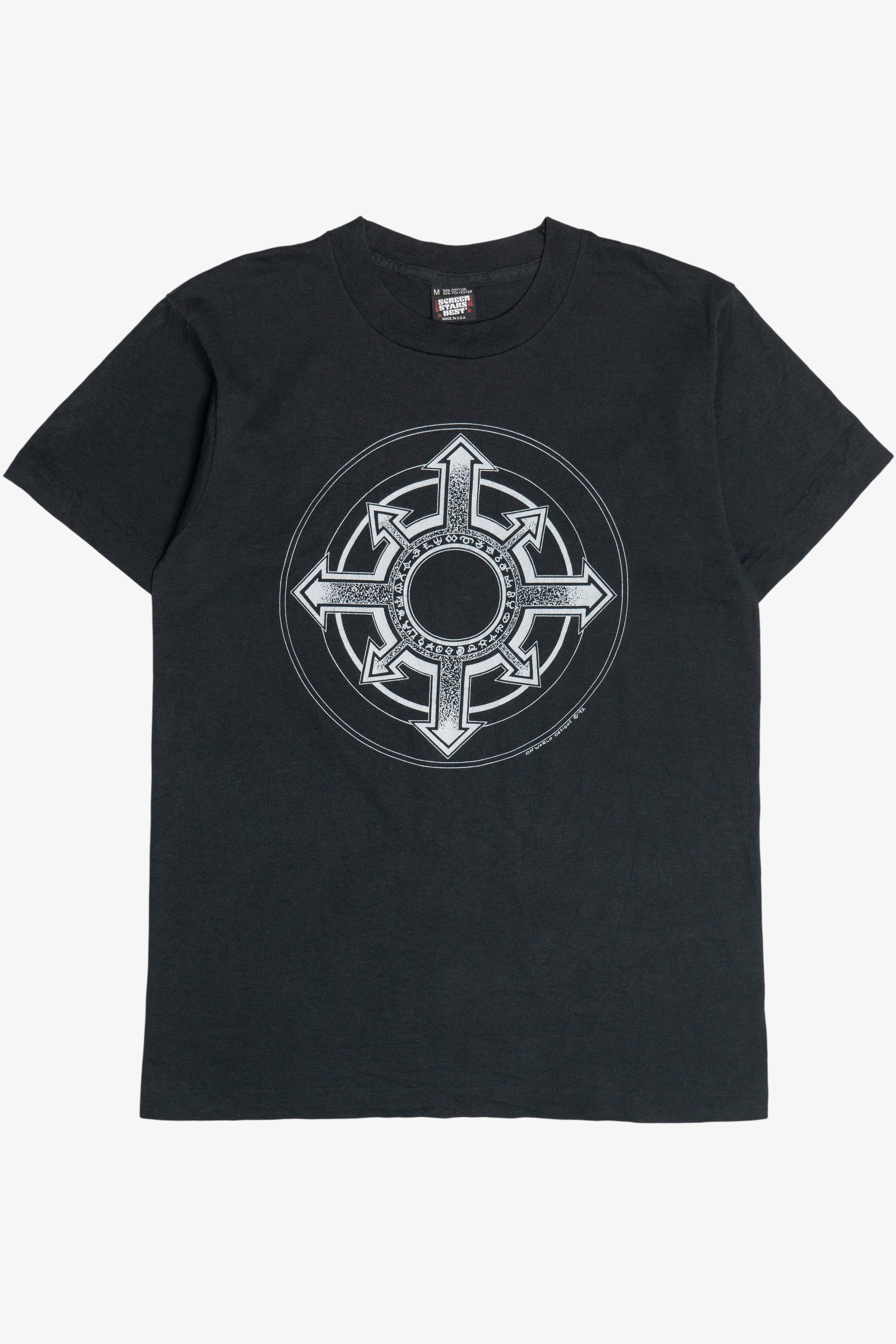 Vintage Chaos Rune Symbol Off World Designs T-Shirt (1990s)