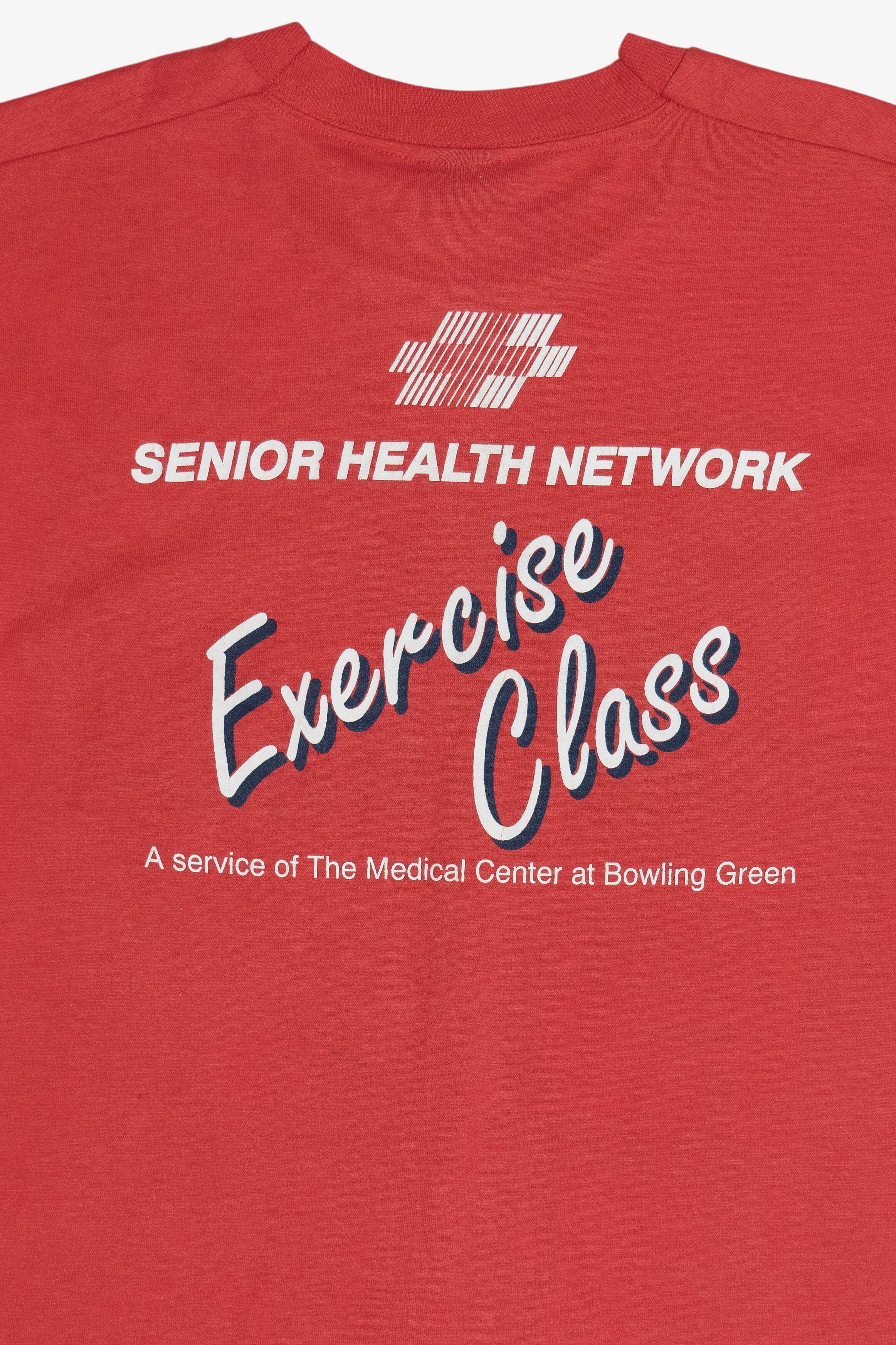 Vintage "As Young As You Feel" "Senior Health Network Exercise Class" Single Stitch T-Shirt (1990s)