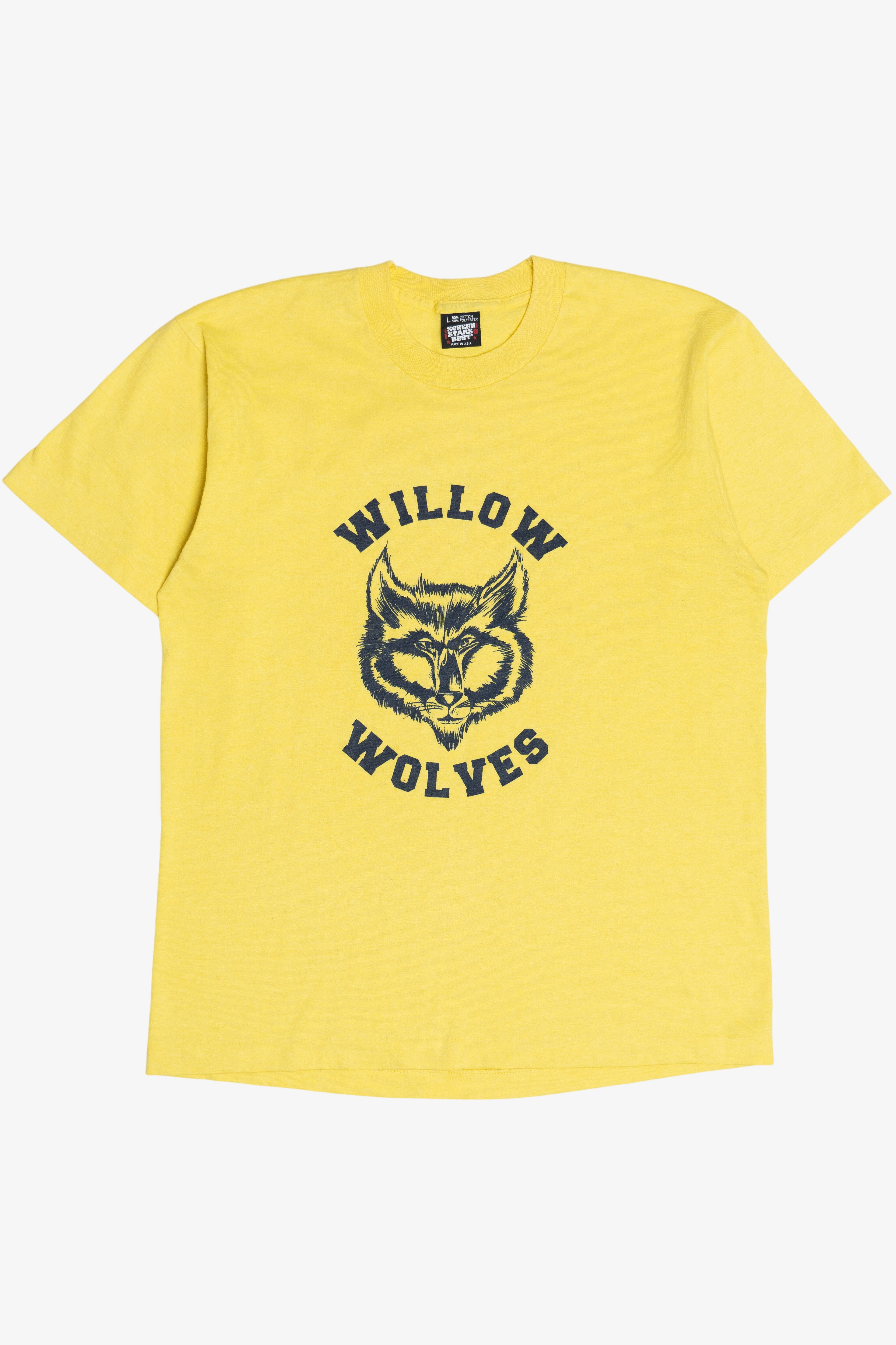 Vintage "Willow Wolves" Single Stitch T-Shirt (1990s)