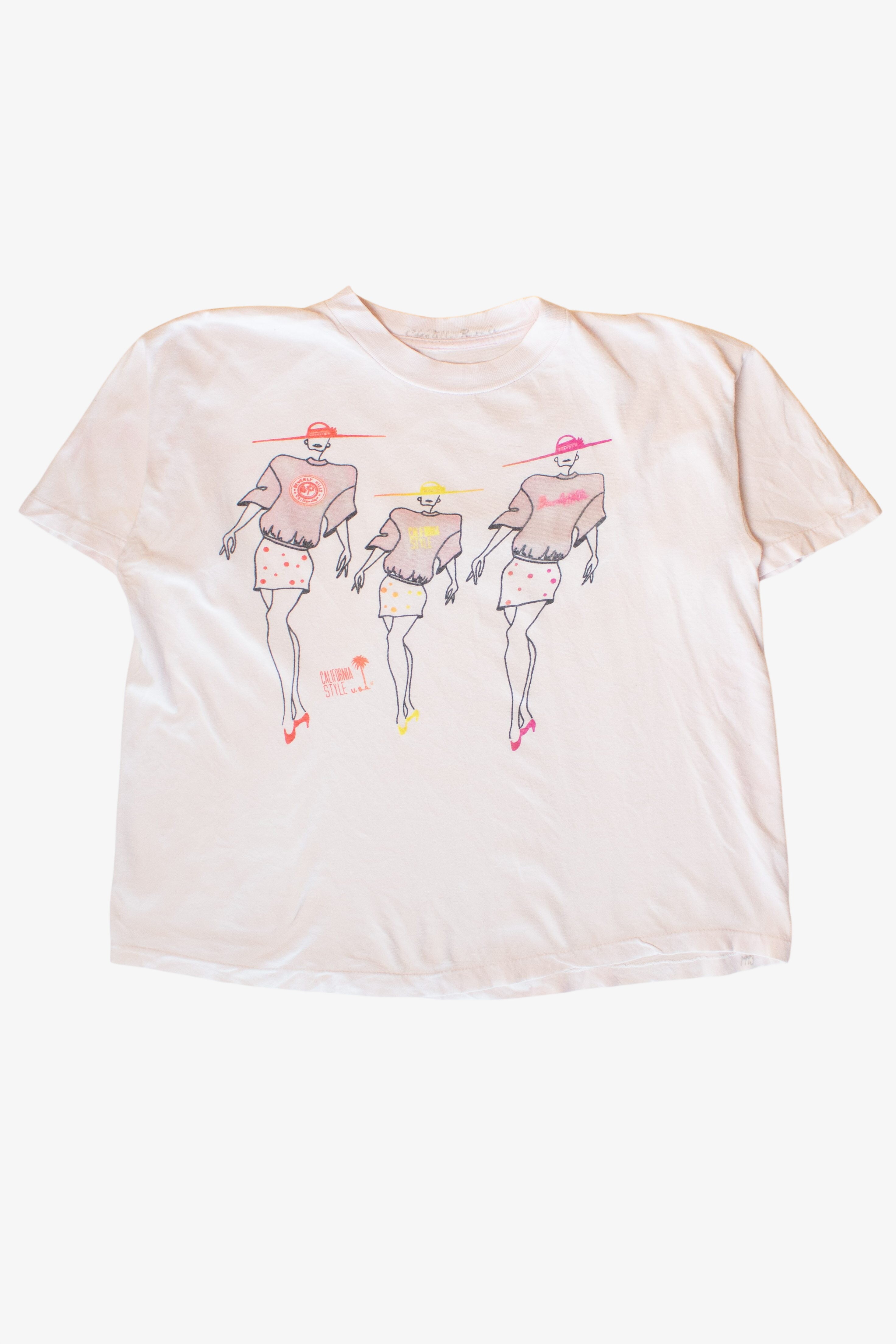 Vintage California Style U.S.A. T-Shirt (1980s)