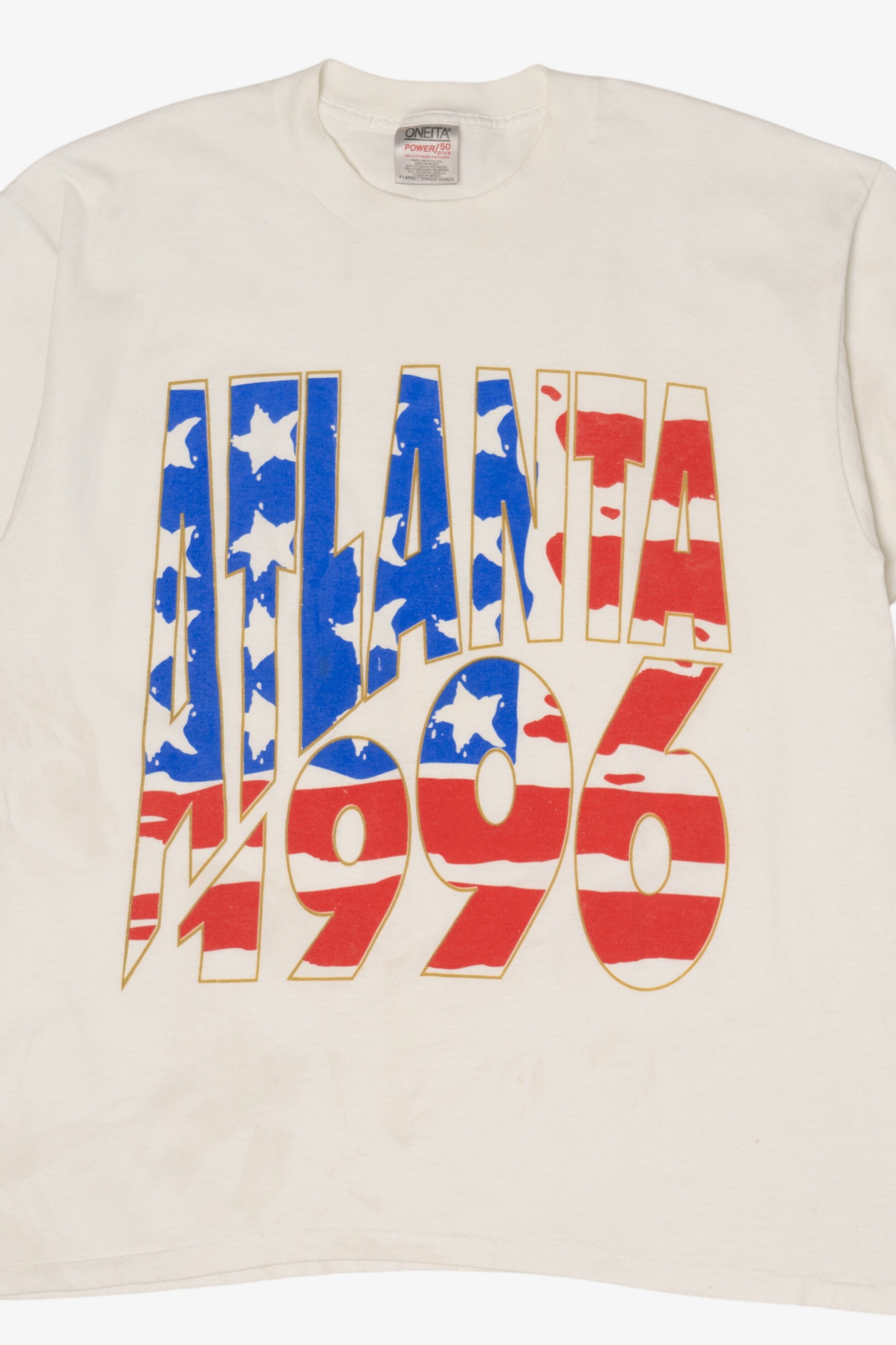 Vintage "Atlanta 1996" USA Olympics Single Stitch T-Shirt (1990s)