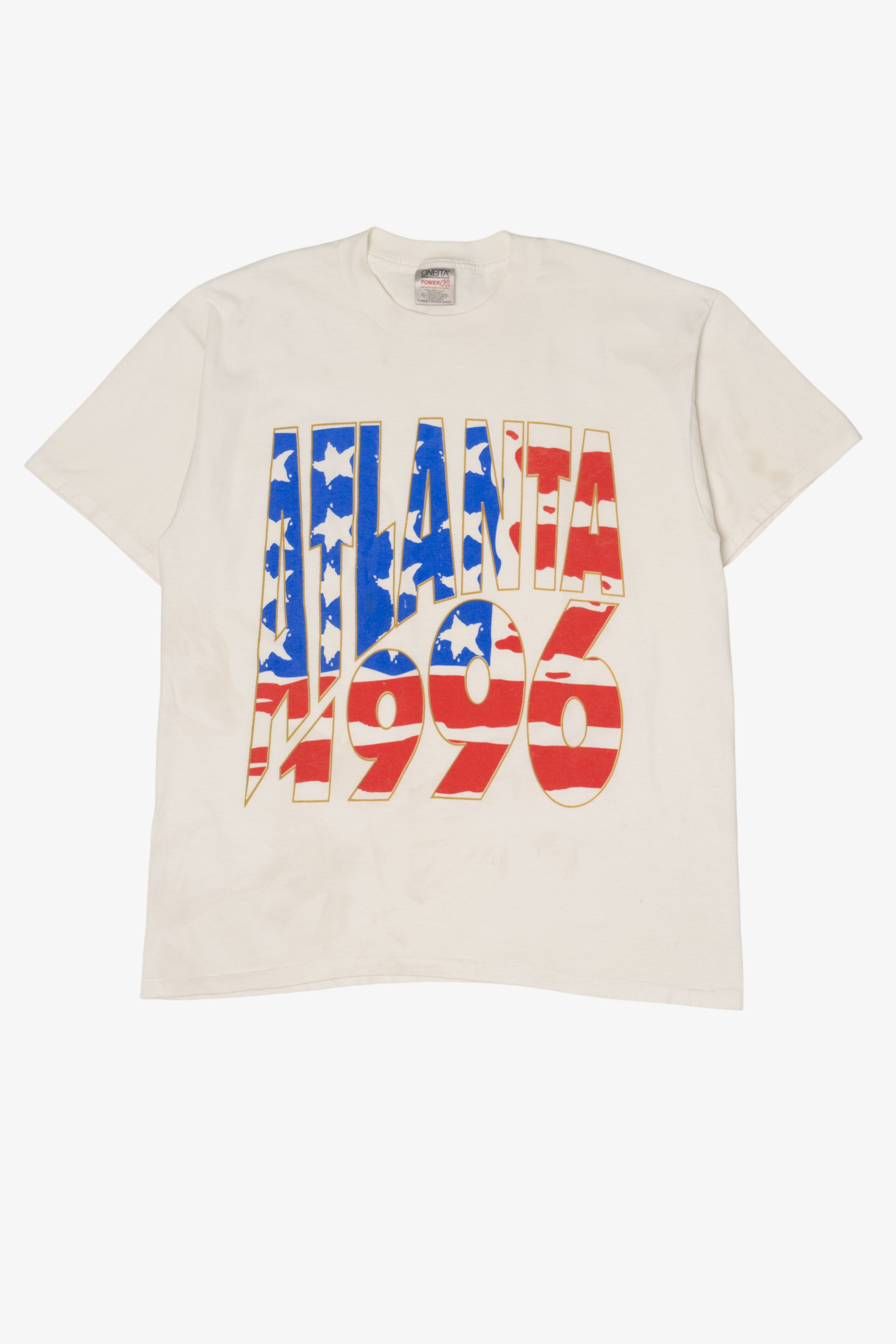 Vintage "Atlanta 1996" USA Olympics Single Stitch T-Shirt (1990s)