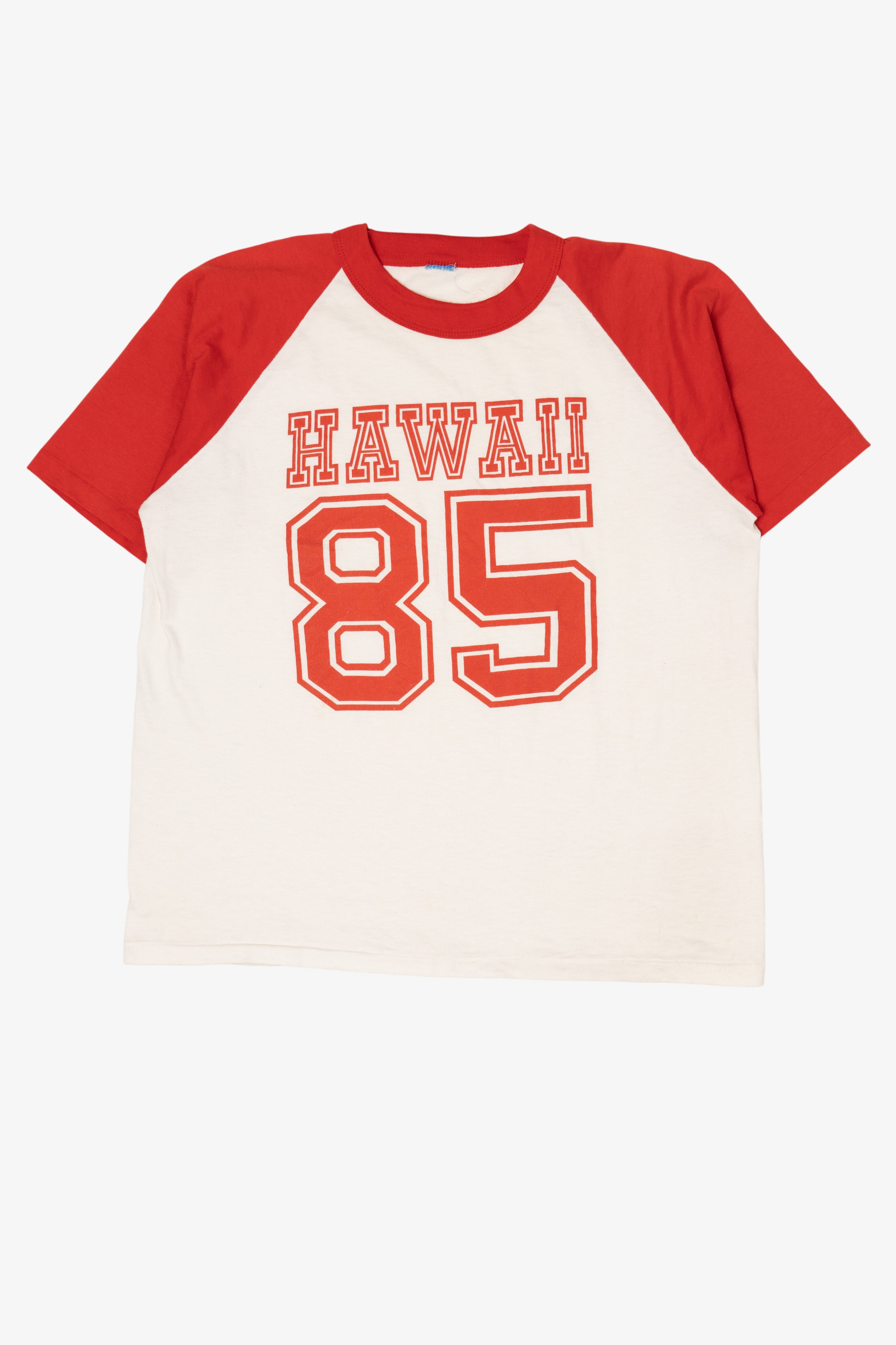 Vintage Hawaii 85 Baseball Style Single Stitch T-Shirt (1990s)