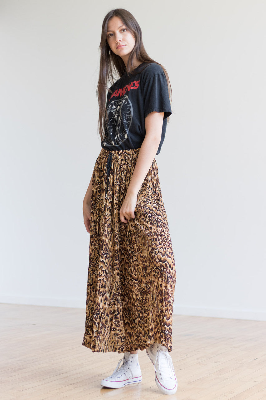 Cheetah Print Hippie Skirt