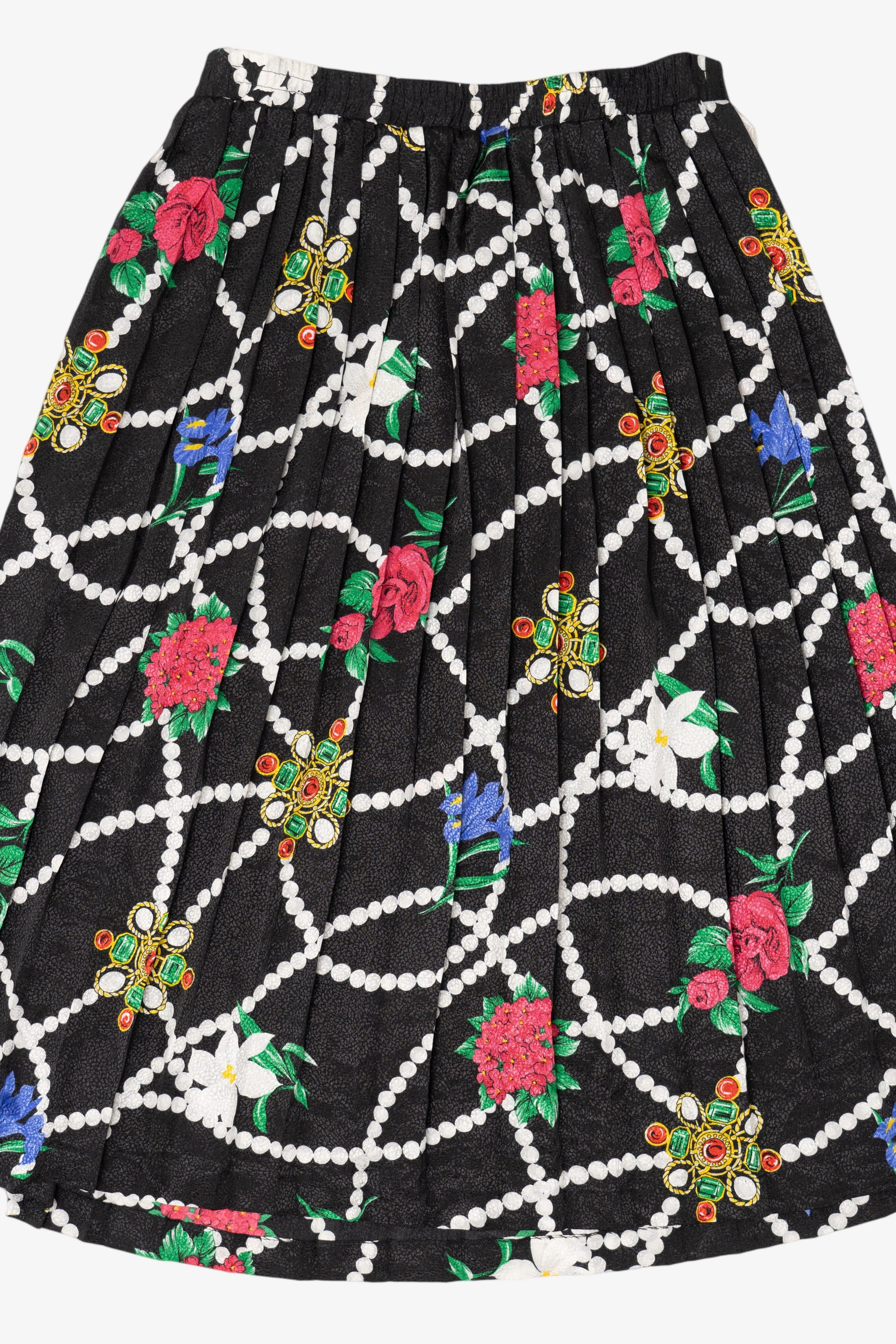 Vintage Andrea Gayle Floral Skirt (1990s)