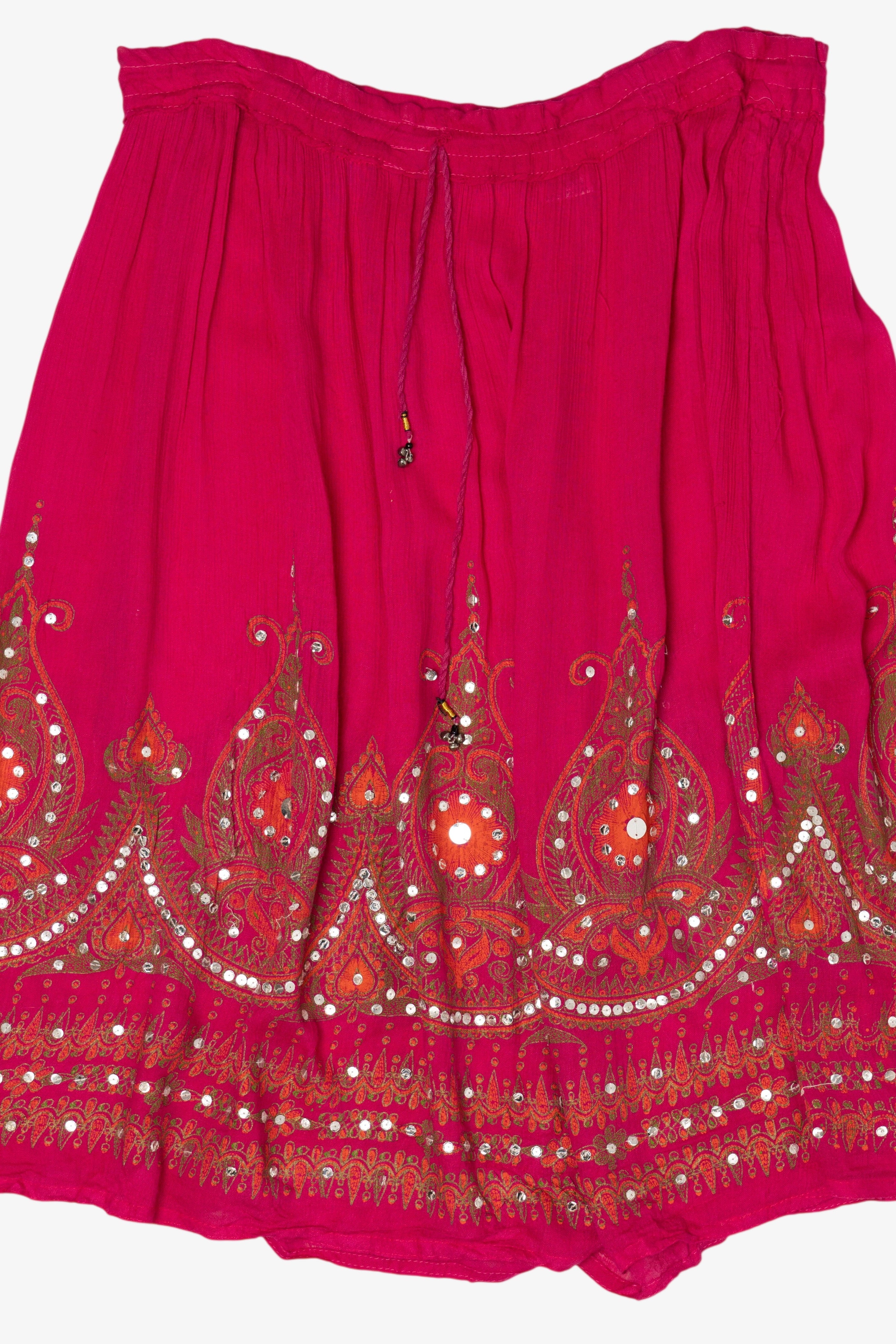 Vintage Pink Sequin Skirt (1990s)