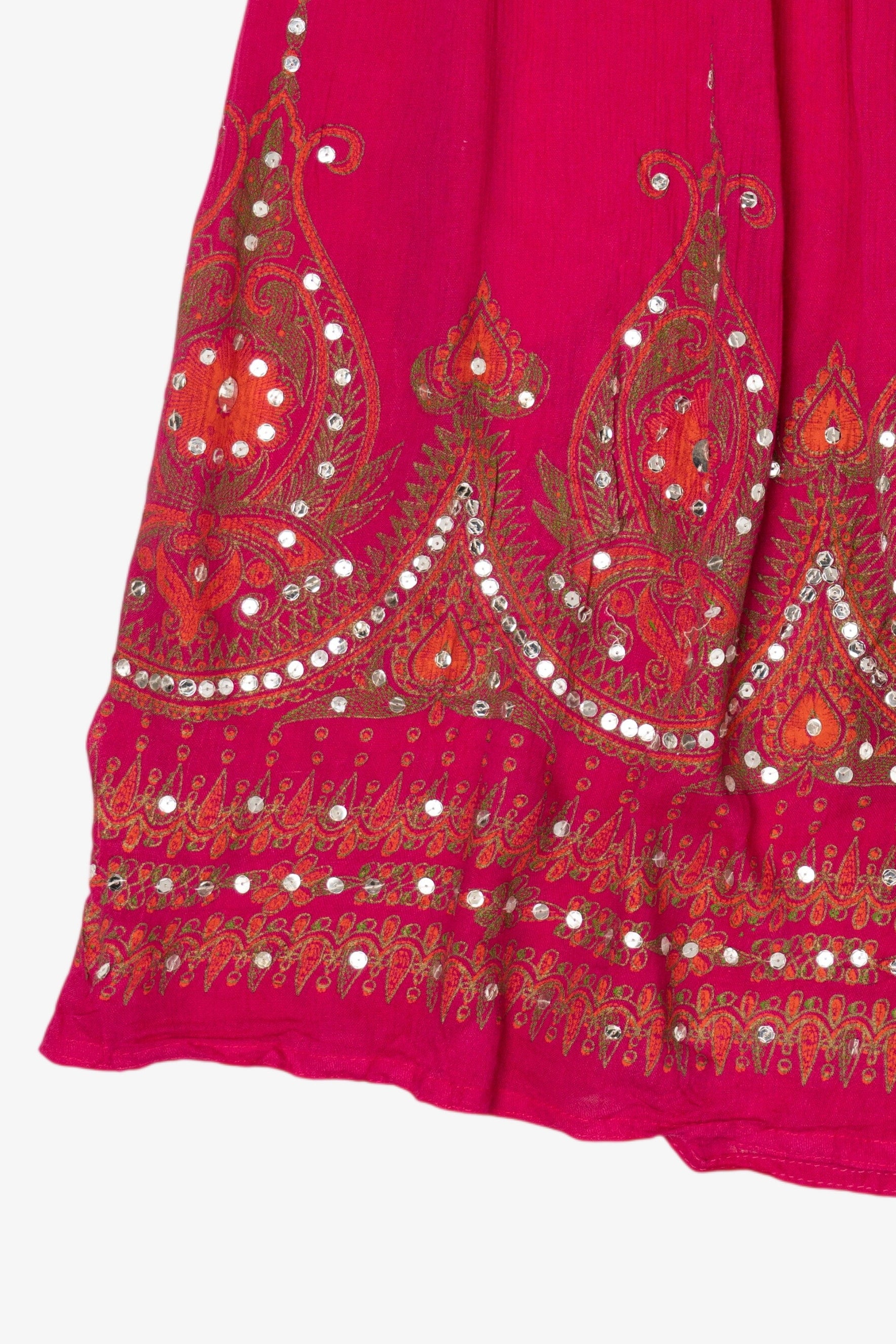 Vintage Pink Sequin Skirt (1990s)