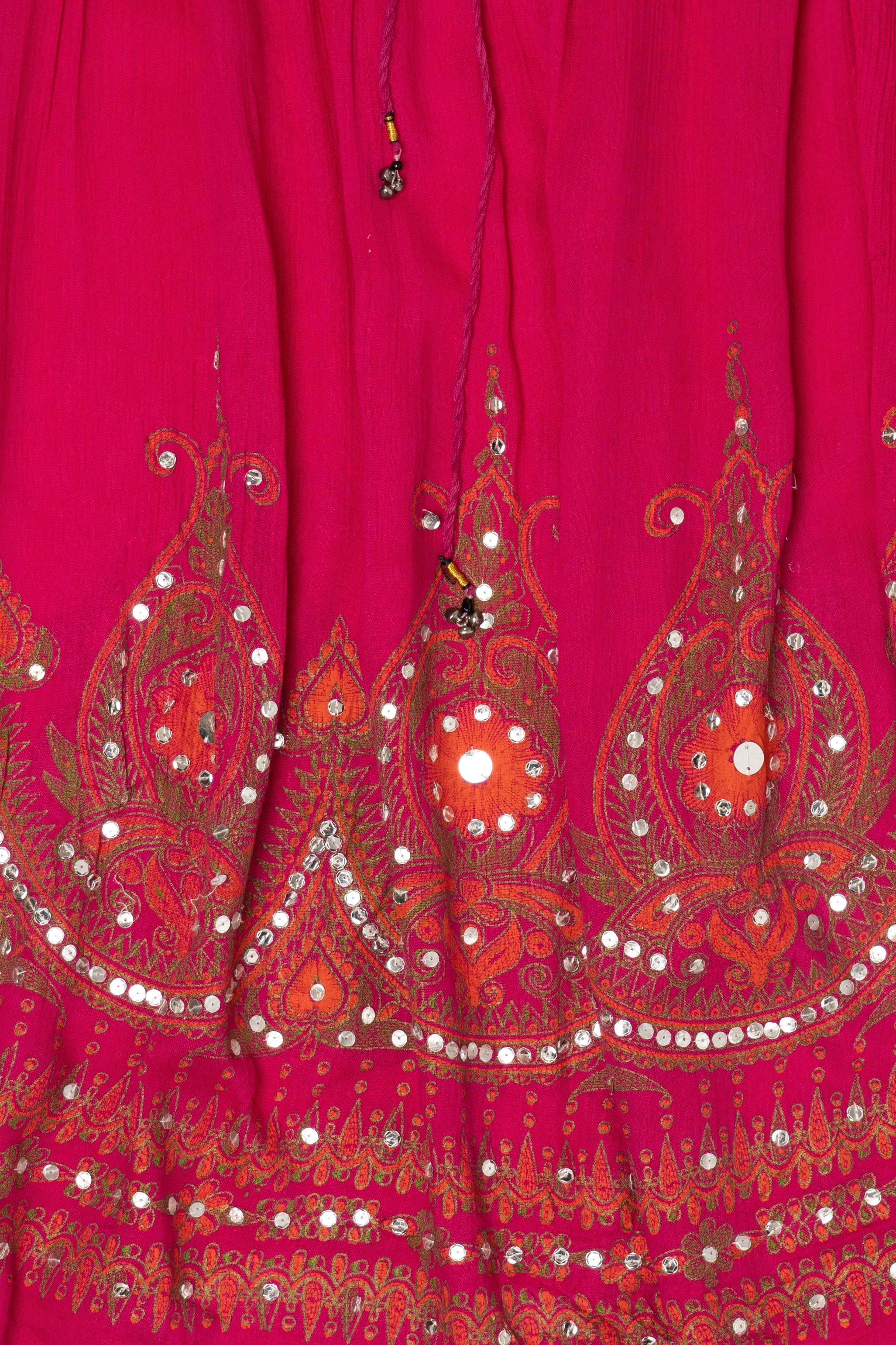 Vintage Pink Sequin Skirt (1990s)